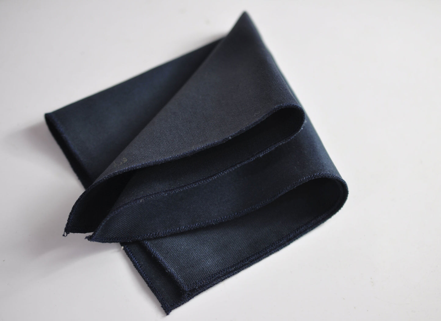 Dark Navy blue Cotton Handmade Bow Tie Bowtie matched pocket Square Hanky Handkerchief For Men / Youth / Boy Kids / Baby toddler