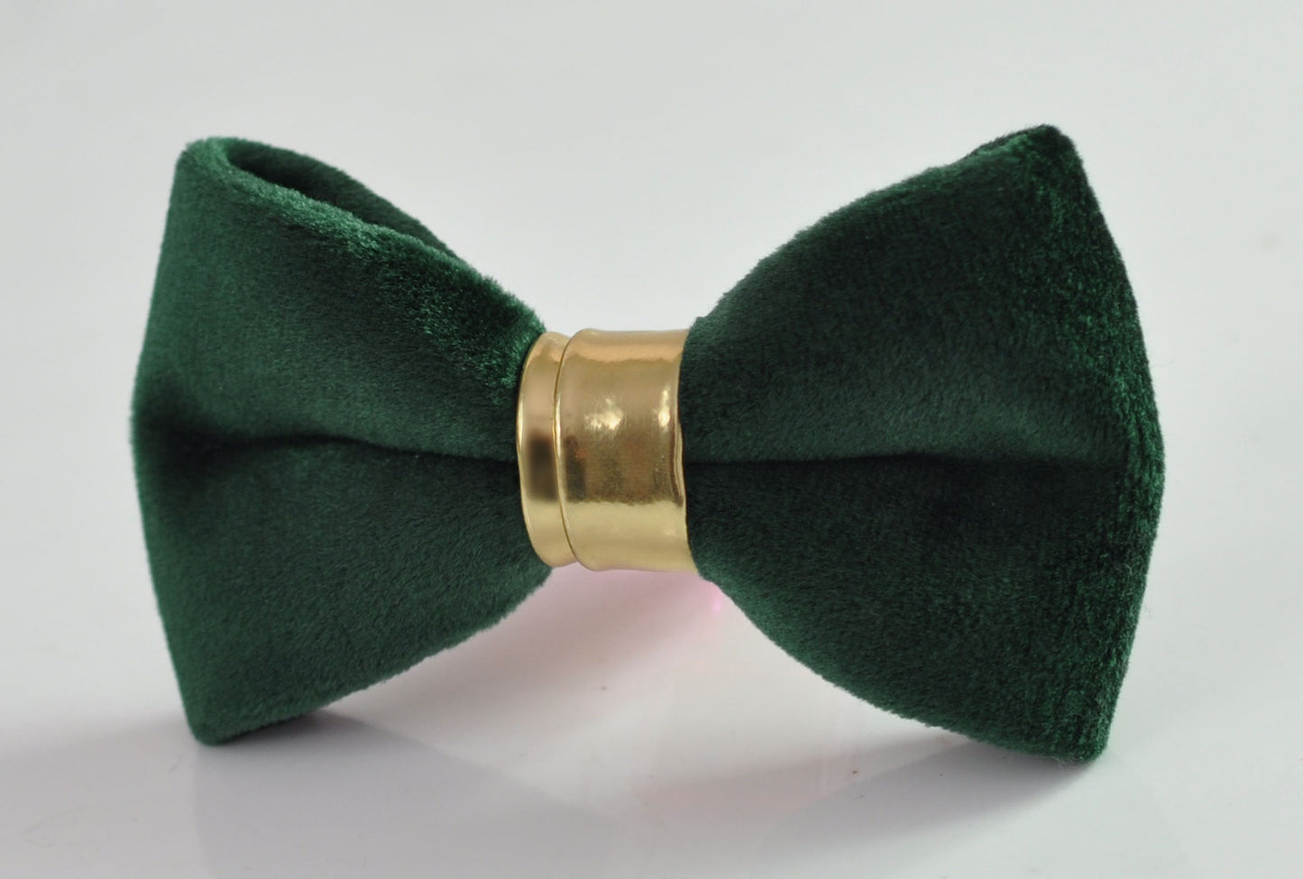 Dark Emerald Green Velvet Gold Faux Leather Pretied Bow tie Bowtie for Men Adult / Youth Teenage / Boy Kids / Toddler Baby Infant