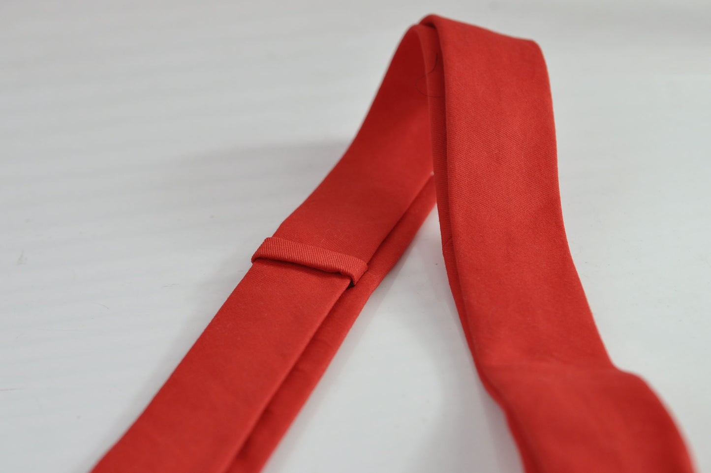 Men Women Unisex Red Skinny 100% Cotton Necktie Neck Tie for Wedding Party Prom