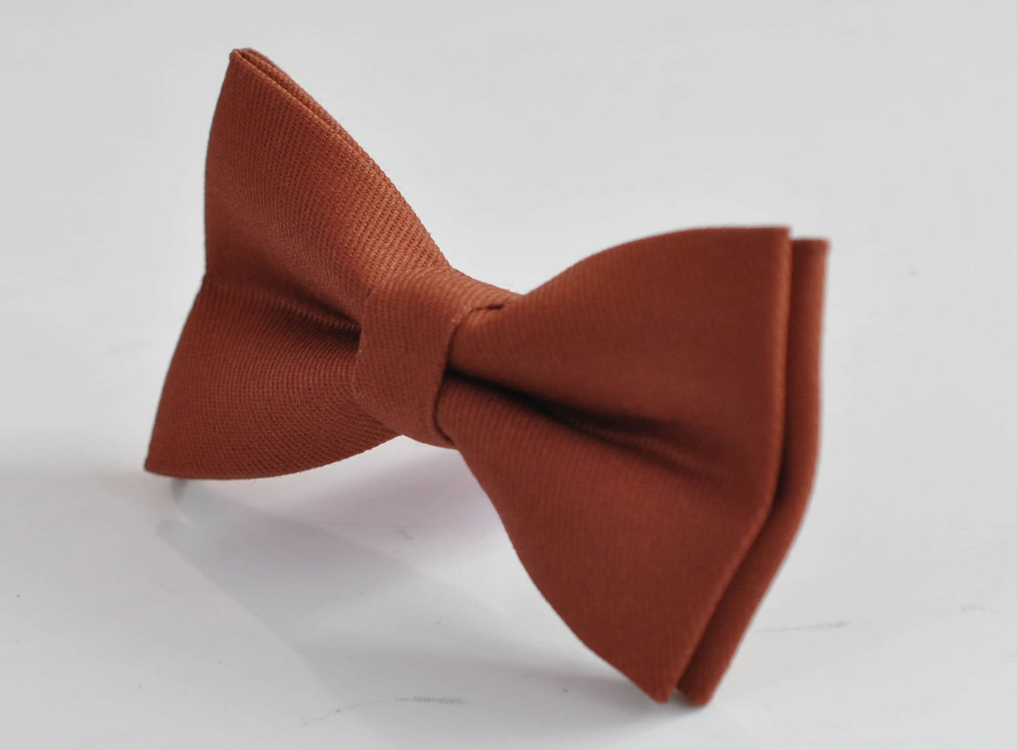 Rust Rusty Redish Brown Cotton Bow tie Bowtie + Black Elastic Suspenders Braces for Men / Youth Teenage/ Boys Kids / Baby Infant Toddler