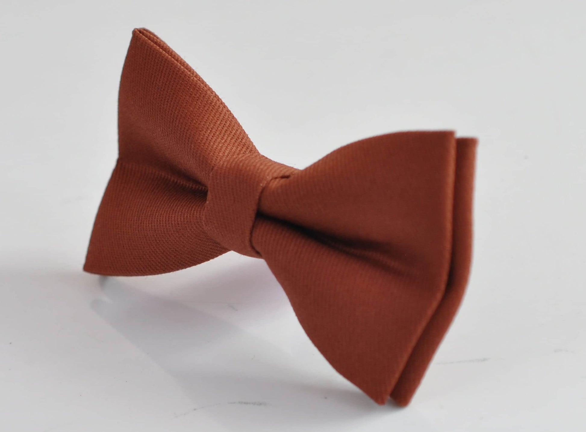 Rust Rusty Redish Brown Cotton Bow tie Bowtie + Black Elastic Suspenders Braces for Men / Youth Teenage/ Boys Kids / Baby Infant Toddler