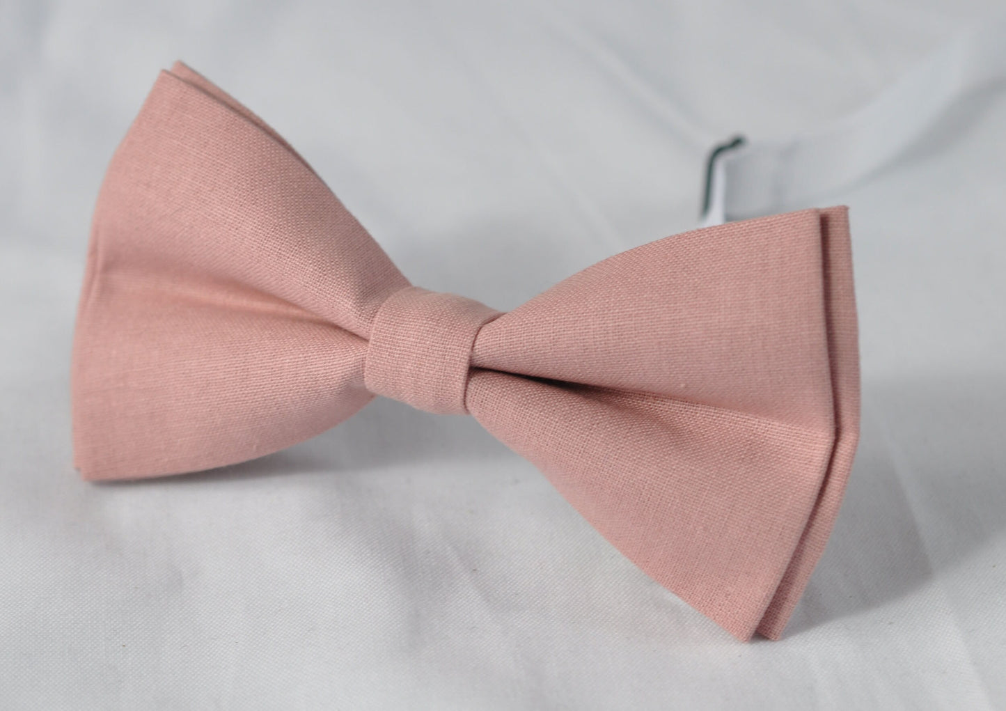 Men 100% Cotton Quality Dusky Dusty Rose Pink Blush Pink Handmade Bow Tie Bowtie matched pocket Square Hanky Handkerchief Wedding