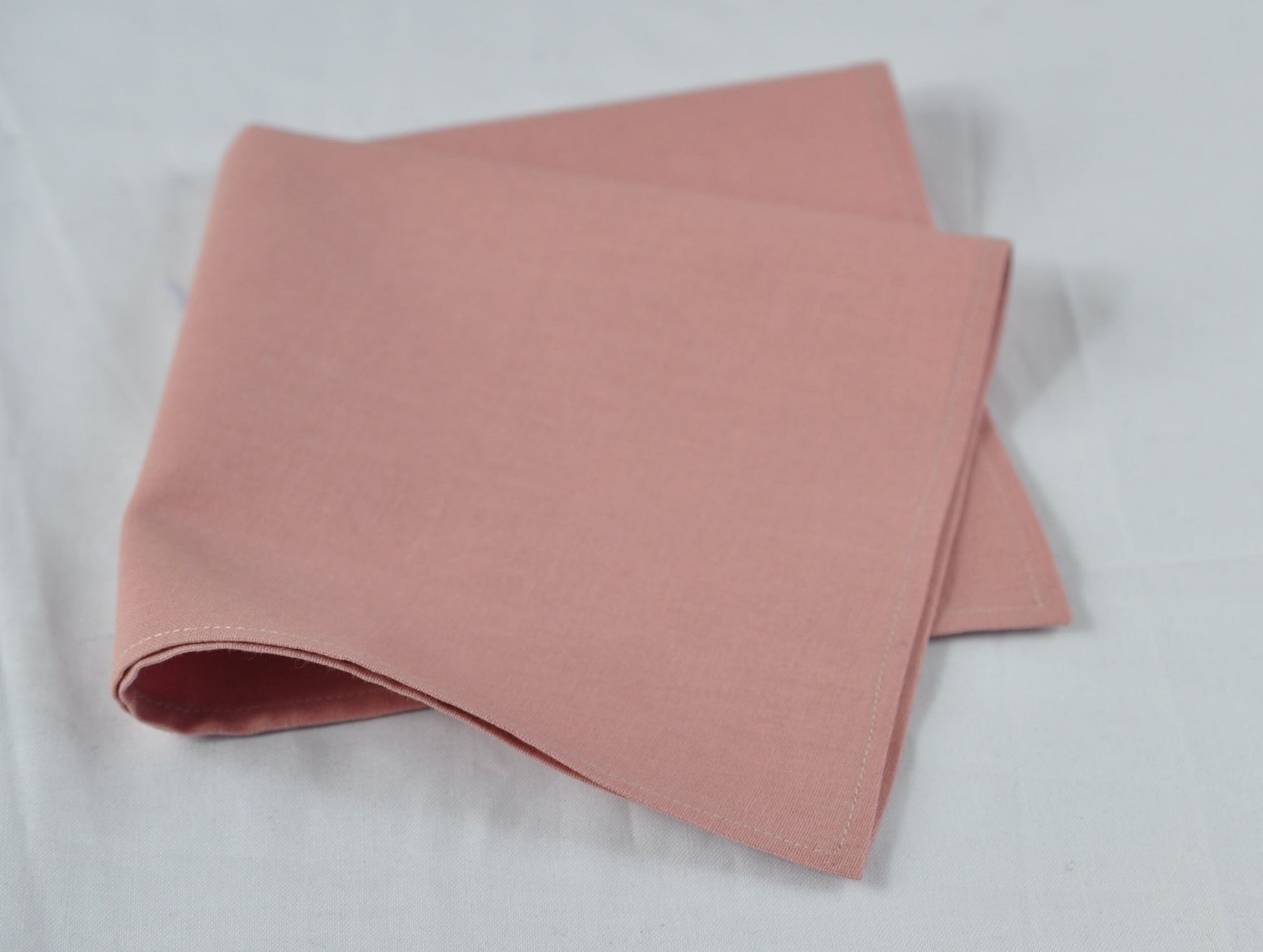 Men 100% Cotton Quality Dusky Dusty Rose Pink Blush Pink Handmade Bow Tie Bowtie matched pocket Square Hanky Handkerchief Wedding