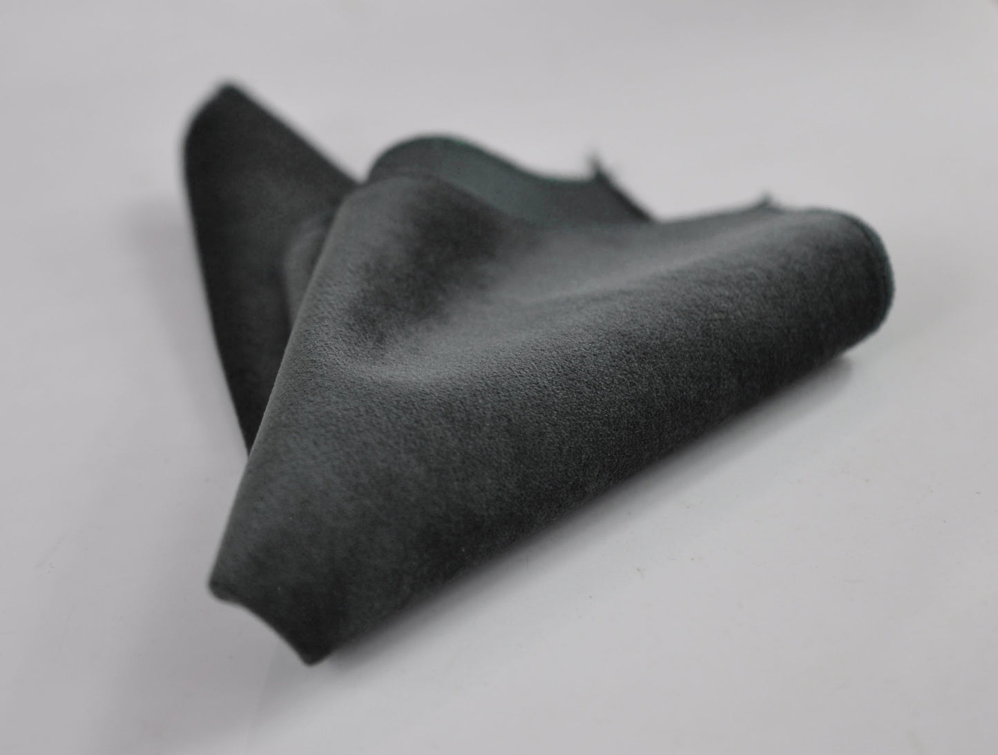Black Velvet Silver Faux Leather Bow tie Bowtie + pocket Square Hanky Handkerchief Wedding Men / Youth / Boys Kids / Baby Infant Toddler