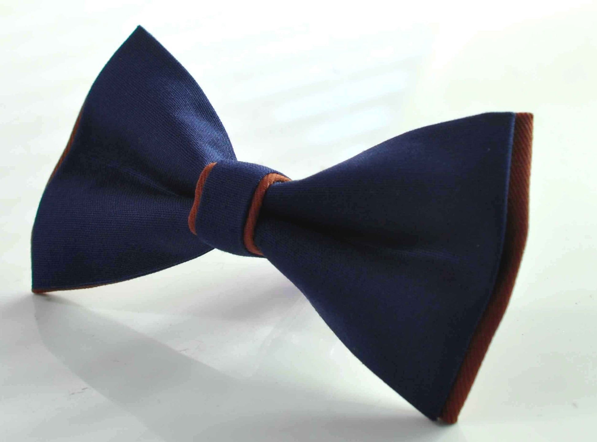 Navy blue and Rust Brown Bow tie Bowtie + Rust Terracotta Elastic Suspenders Braces Men / Youth/ Boys Kids / Baby Infant Toddler