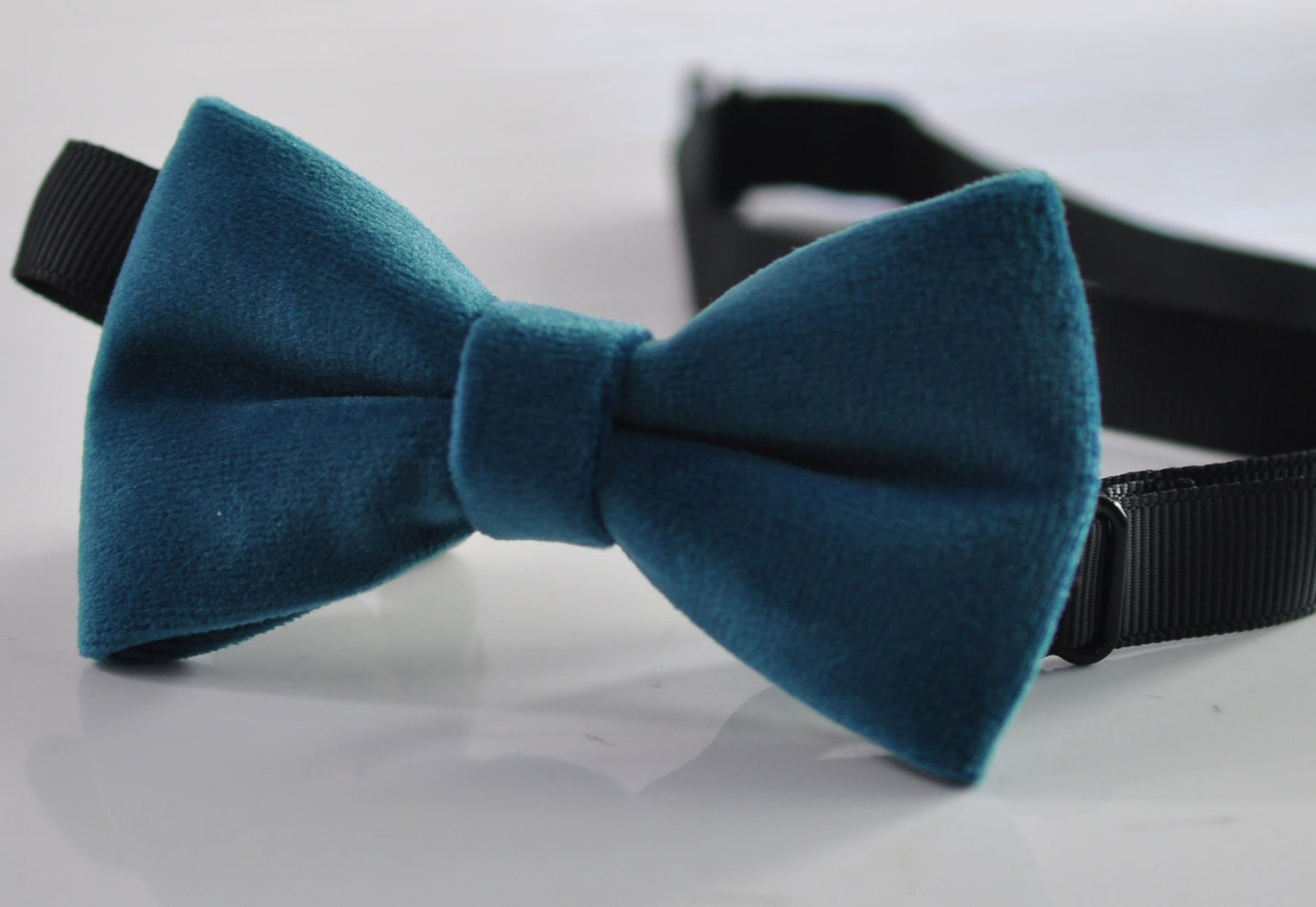 Dark Turquoise Teal Blue Velvet Bow tie Bowtie+ matched Elastic Suspenders Braces for Baby Infant / Boy Kids / Youth Teenage / Men Adult