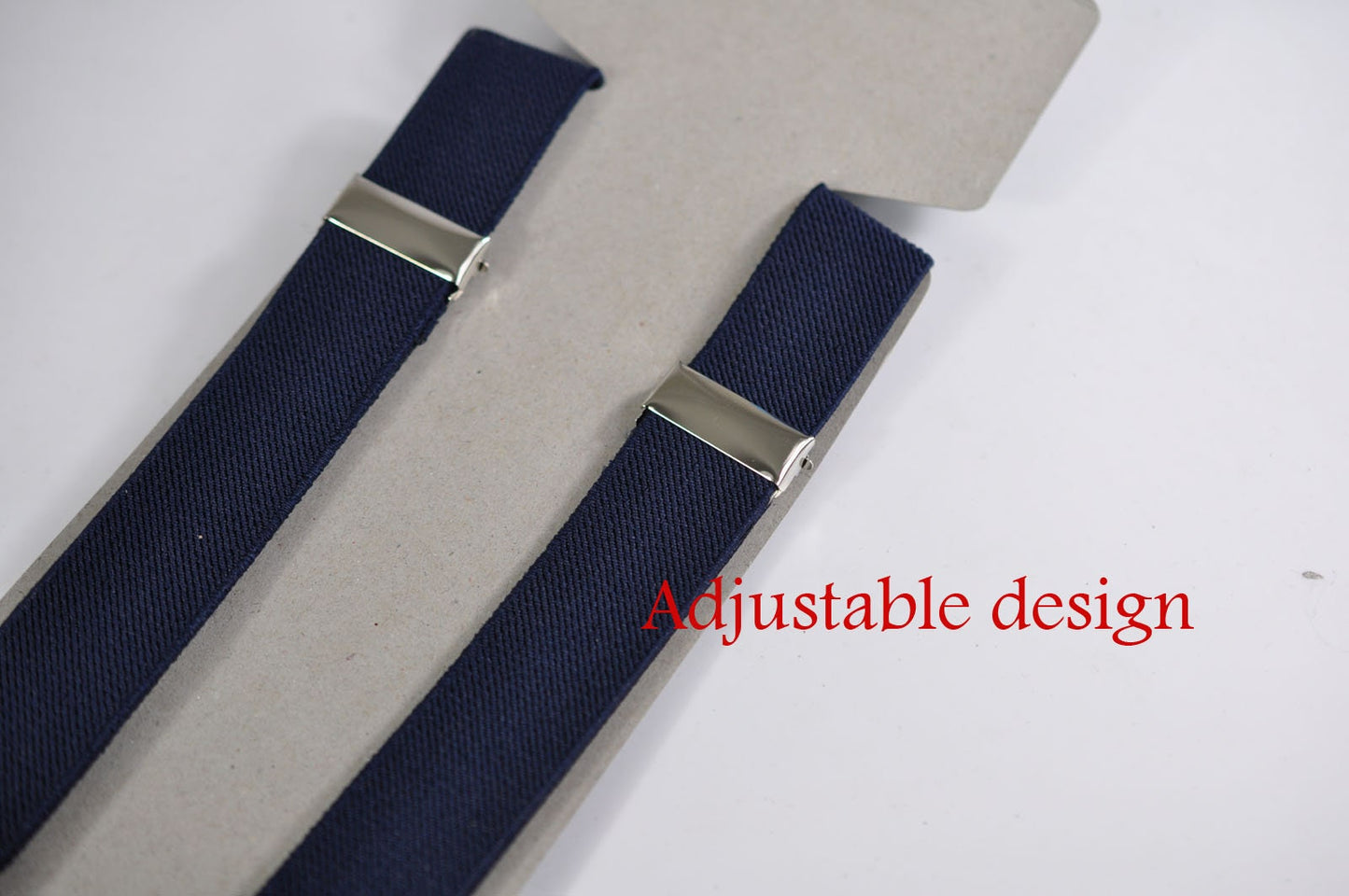 Navy blue and Tan Brown Bow tie Bowtie + Navy Blue Elastic Suspenders Braces Men / Youth/ Boys Kids / Baby Infant Toddler
