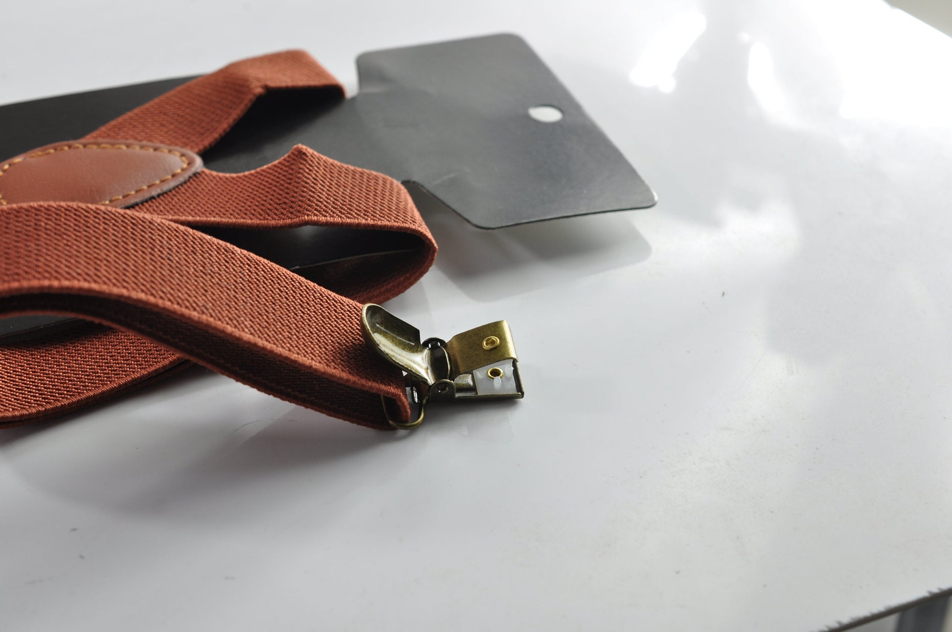 Navy blue and Cinnamon Terracotta Brown Bow tie Bowtie + RUST Elastic Suspenders Braces Men / Youth/ Boys Kids / Baby Infant Toddler