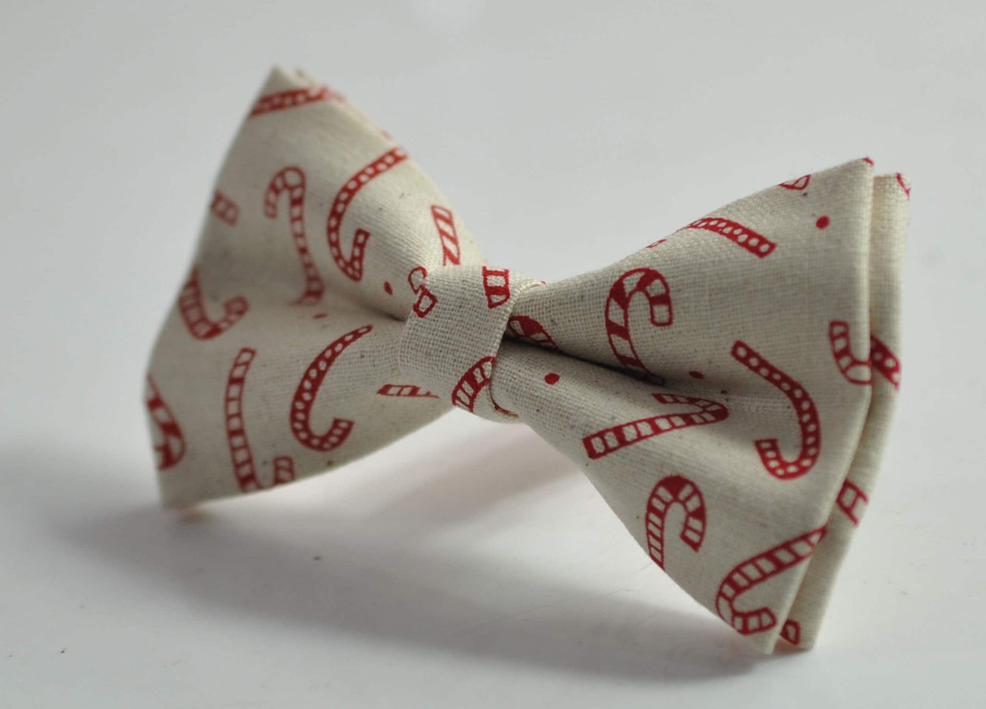 Candy Cane Canes Sticks Christmas Xmas Cotton Bow tie Bowtie + Red Elastic Suspenders Braces for Men /Youth/ Boys Kids / Baby Infant Toddler