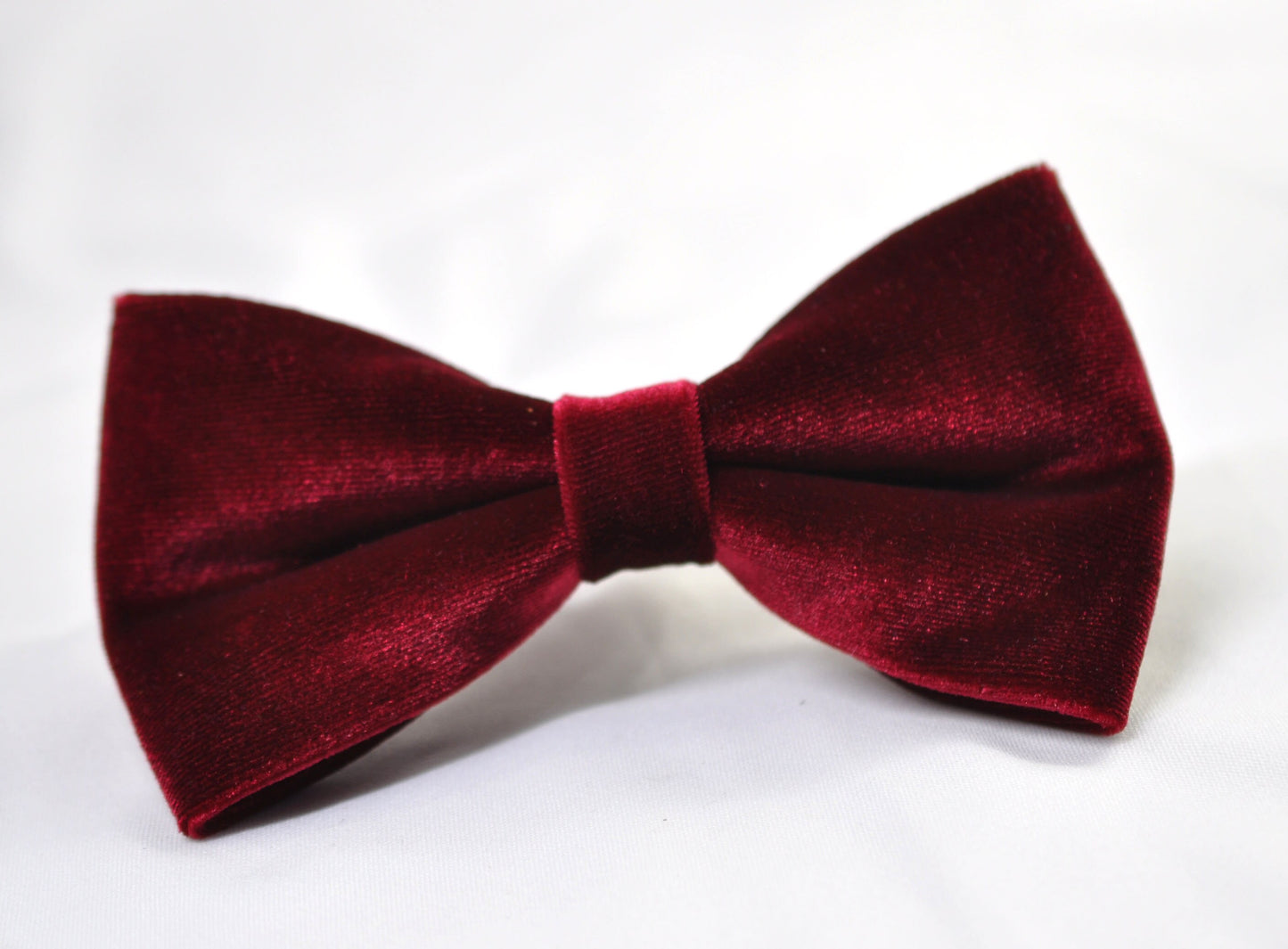 Burgundy Red Dark Red Velvet Bow tie + Wine Red Elastic Suspenders Braces for baby infant toddler / Boy Kids / Youth Teenage / Men Adult