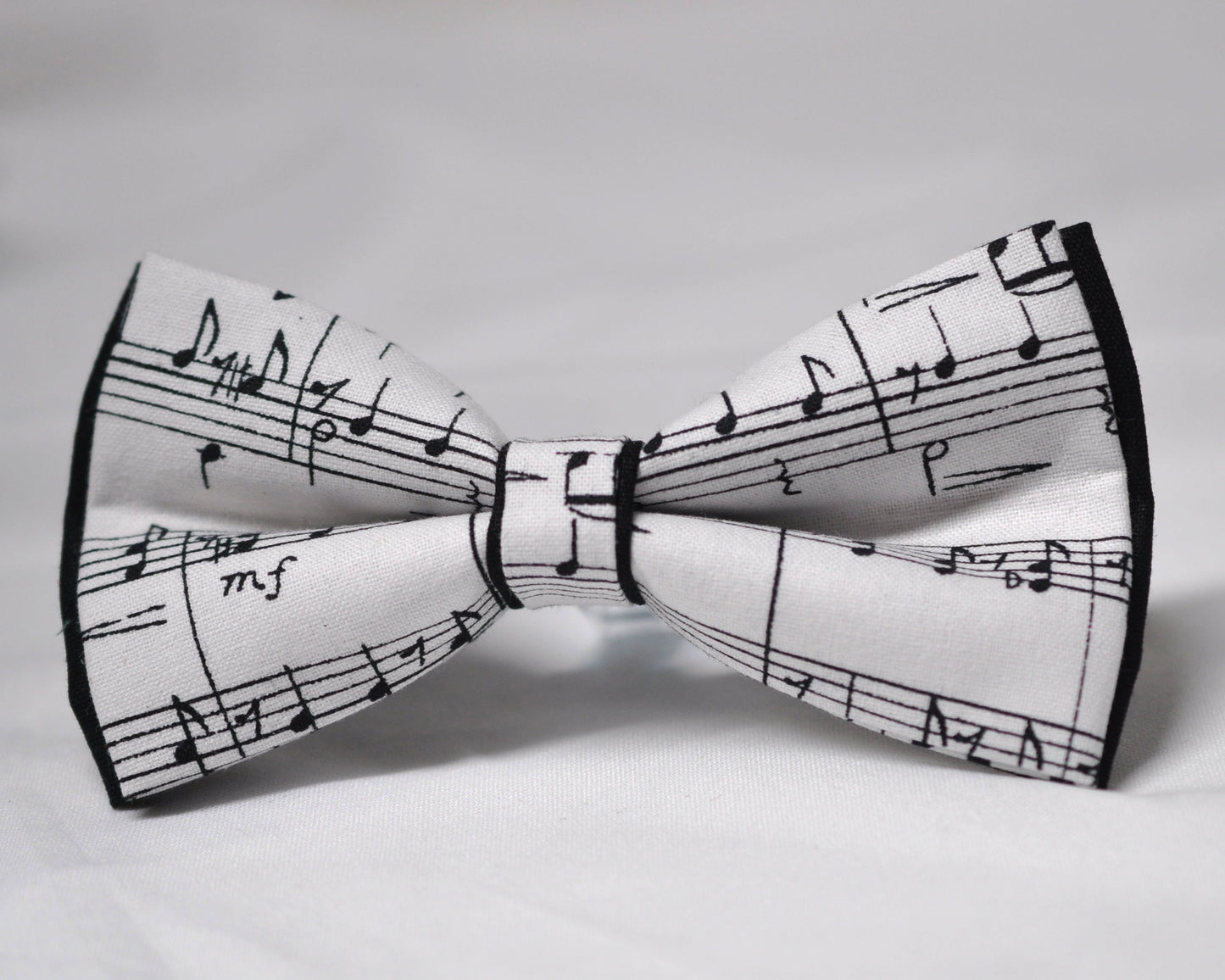 Black White Cotton Sheet Music Notes Bow Tie Bowtie for Baby Infant Toddler/ Page Boy Kids Toddler / Teenage Youth / Adult