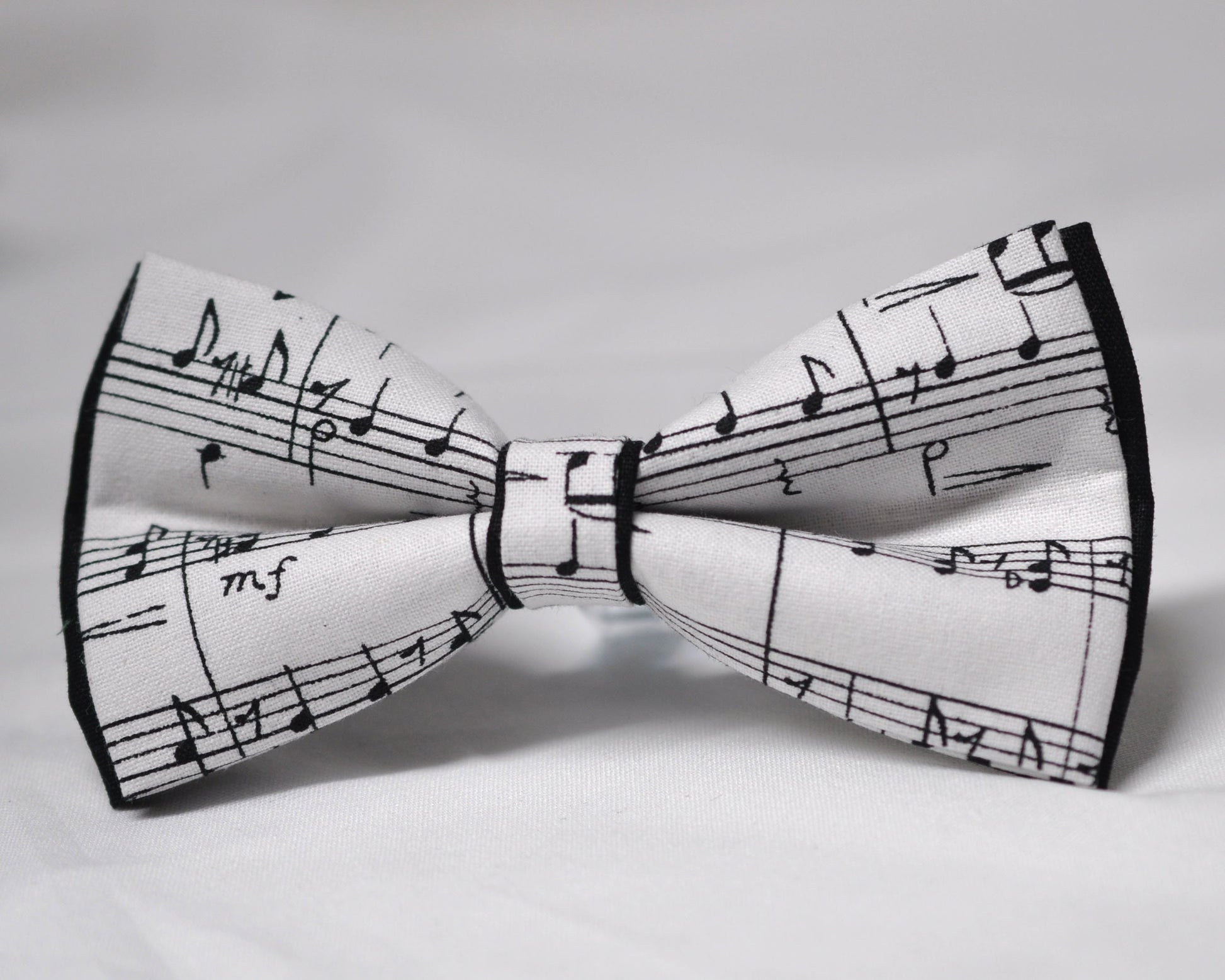 Black White Cotton Sheet Music Notes Bow Tie + Piano Keyboard Suspenders Braces for Men / Youth Teenage / Boy Kids / Baby Infant Toddler
