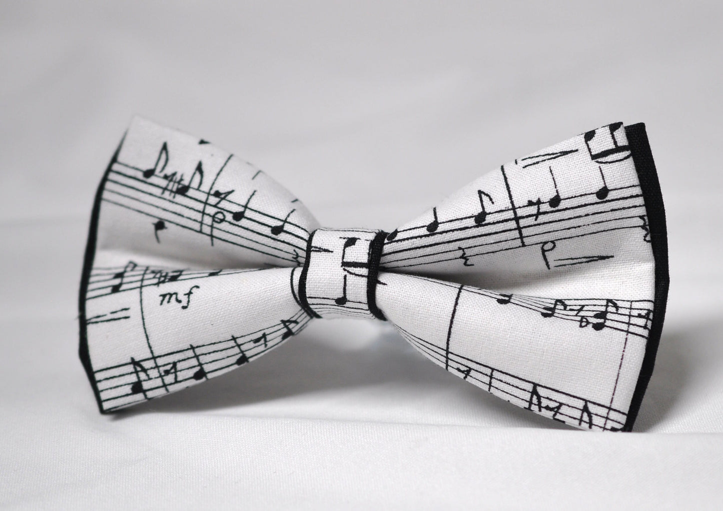 Black White Cotton Sheet Music Notes Bow Tie + Piano Keyboard Suspenders Braces for Men / Youth Teenage / Boy Kids / Baby Infant Toddler