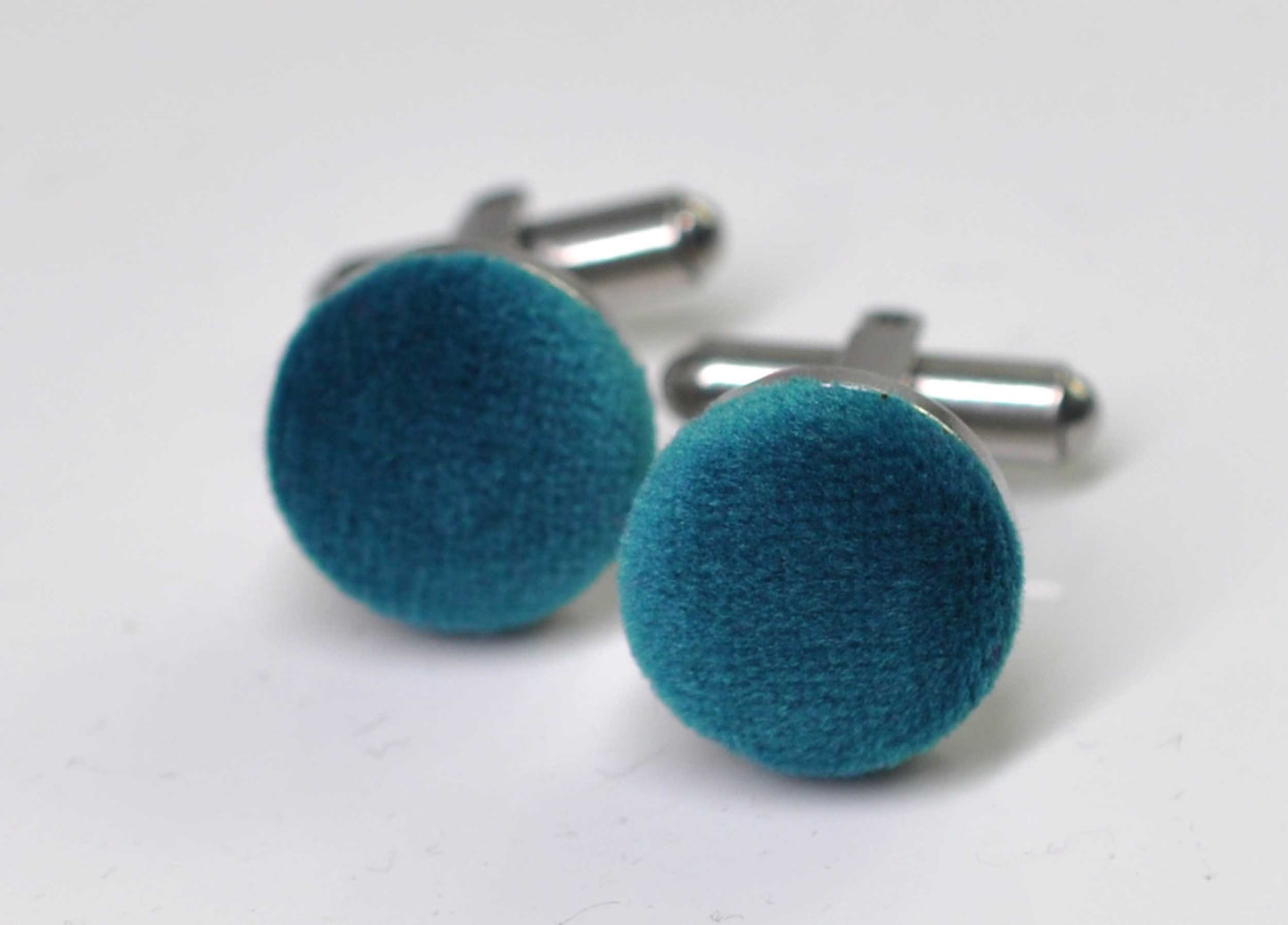 Dark Turquoise Teal Blue Pretied Velvet Bow tie Bowtie + Cufflinks for Men Adult / Youth Teenage / Boy Kids / Toddler Baby Infant