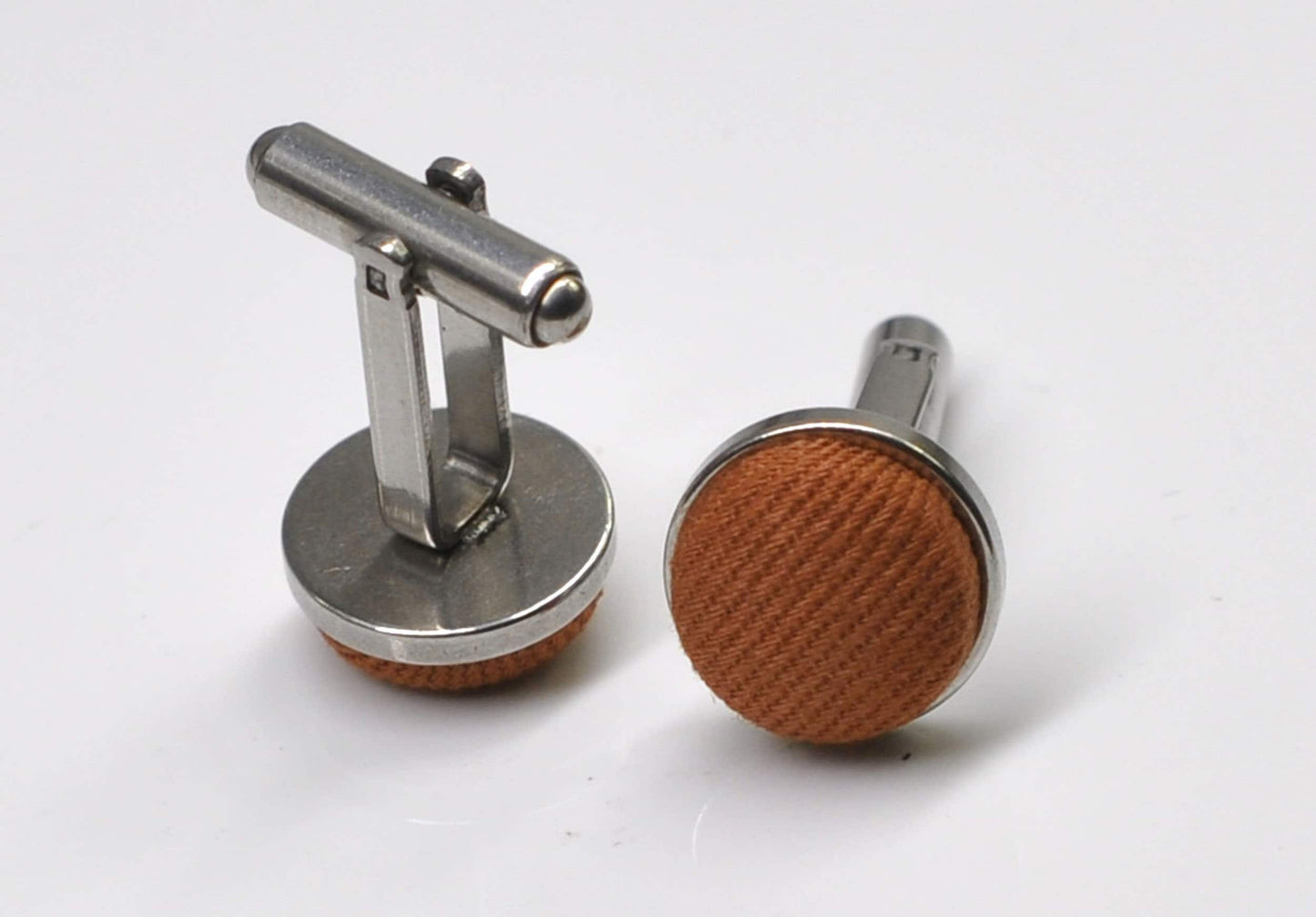 Tan Brown Cotton Bow tie Bowtie + Cufflinks for Men Adult / Youth Teenage / Boy Kids / Toddler Baby Infant