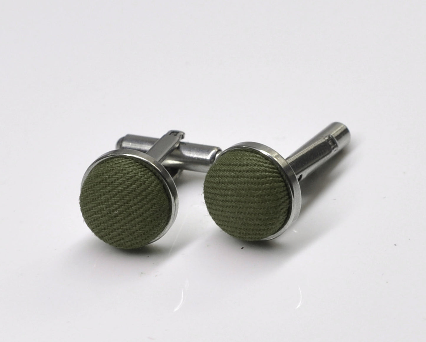 Olive Army Green Bow tie + Elastic Suspenders Braces + Pocket Square Hanky Handkerchief+ Cufflinks for Men / Youth / Boys Kids / Baby Infant