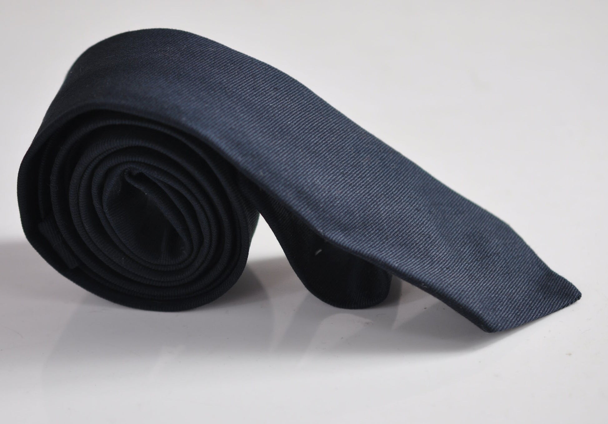 Men Women Unisex Navy Blue Dark blue Skinny 100% Cotton Necktie Neck Tie + Cufflinks Cuff links for Wedding Party Prom