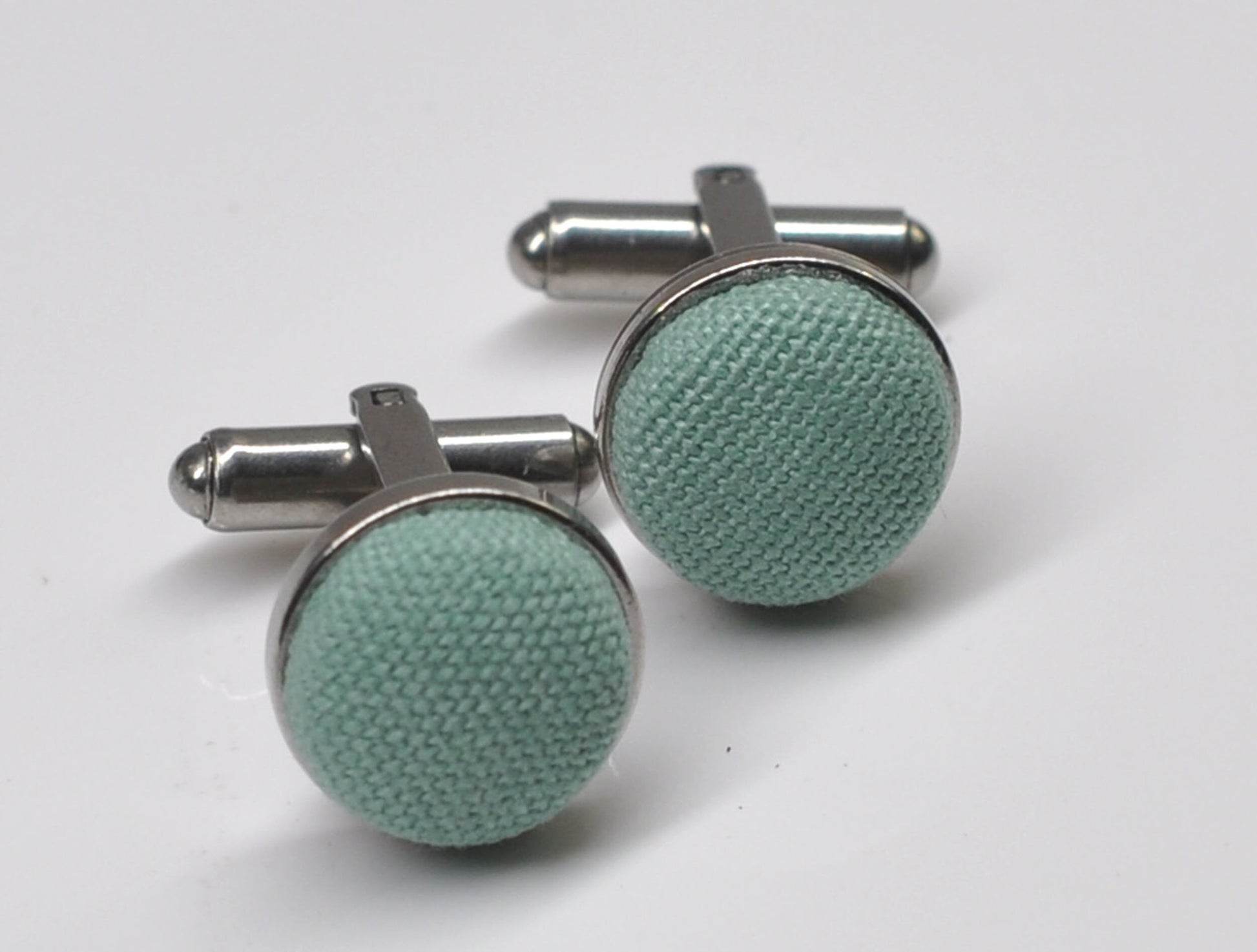 Sage Green Bow tie Bowtie + Elastic Suspenders Braces + Cufflinks Cuff link for Men / Youth Teenage/ Boys Kids / Baby Infant Toddler
