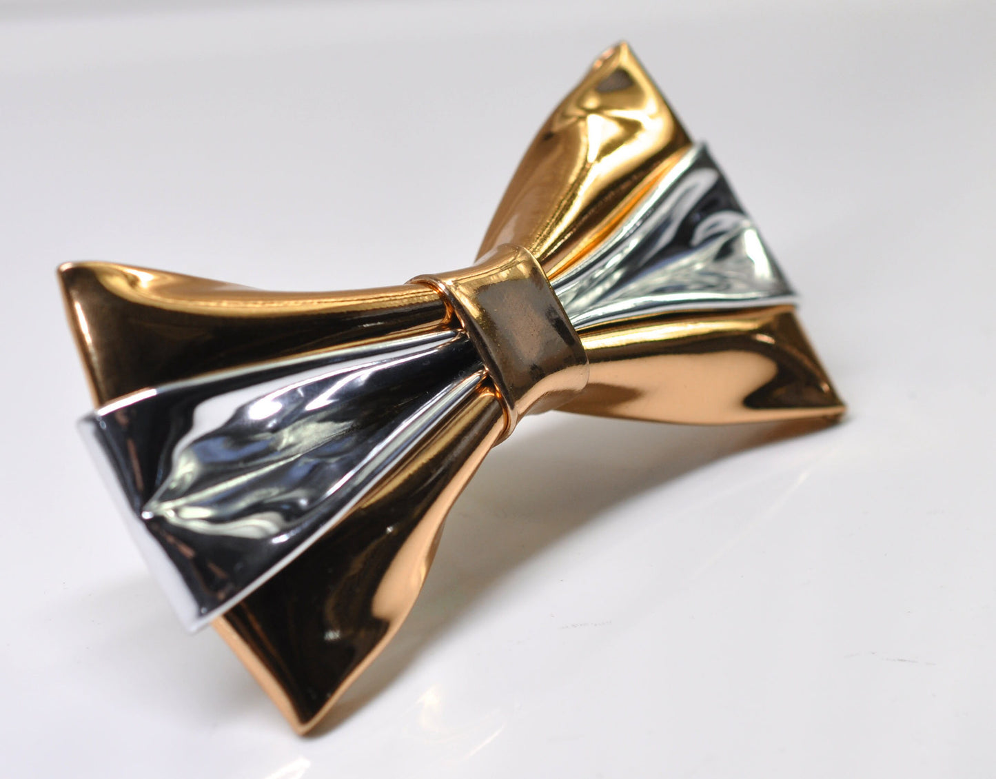 Rose Gold Silver Faux Leather Shining Bow Tie Bowties Wedding Party for All Ages Men / Youth Teenage / Boy KIds / Baby infant Toddler