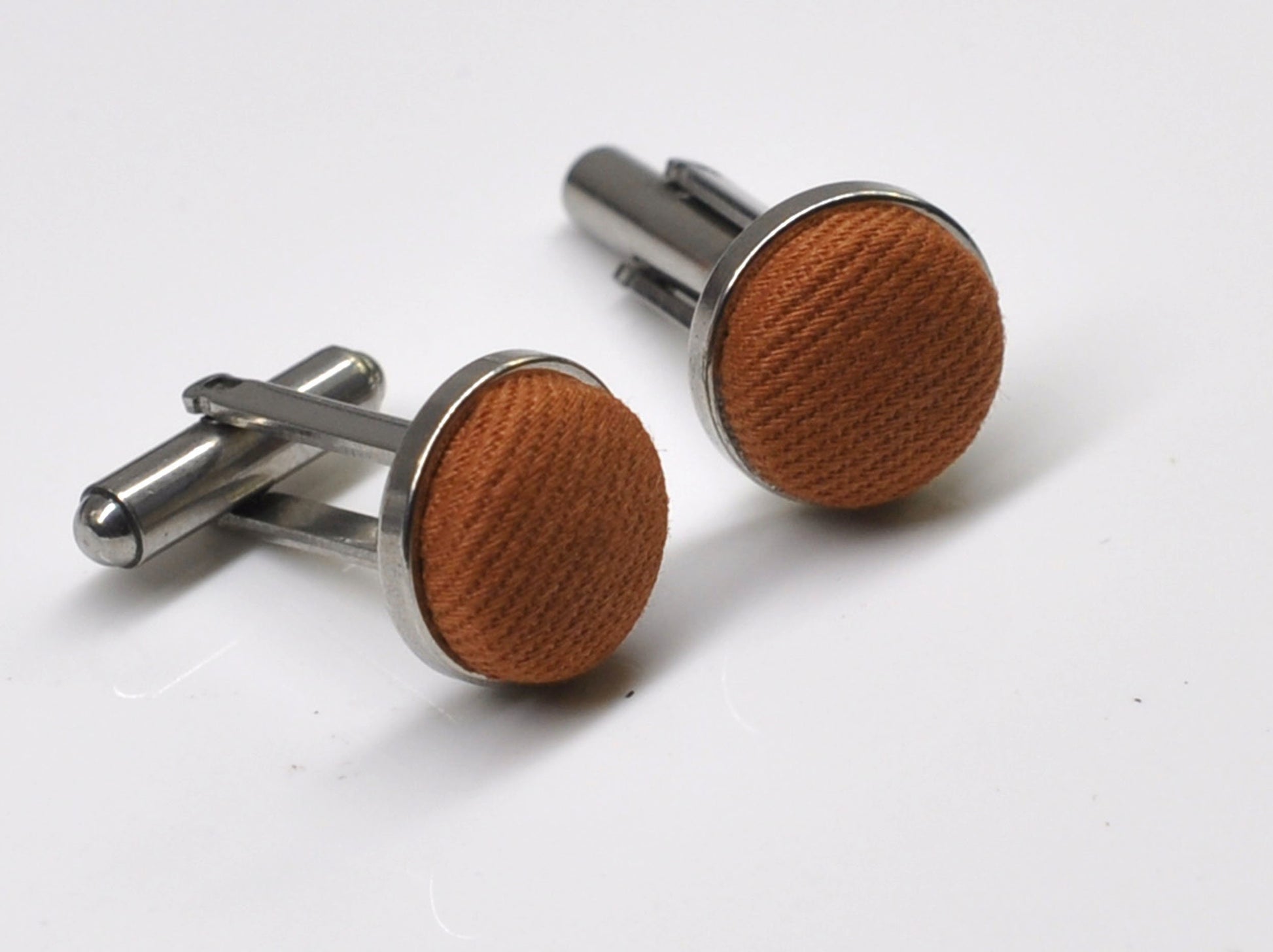 Tan Brown Cotton Bow tie Bowtie + Cufflinks for Men Adult / Youth Teenage / Boy Kids / Toddler Baby Infant