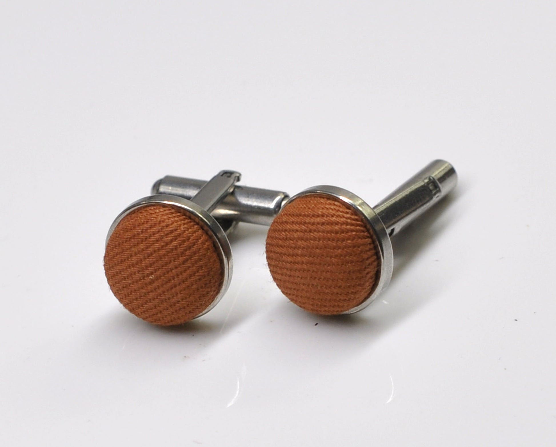 Tan Brown Cotton Bow tie Bowtie + Cufflinks for Men Adult / Youth Teenage / Boy Kids / Toddler Baby Infant