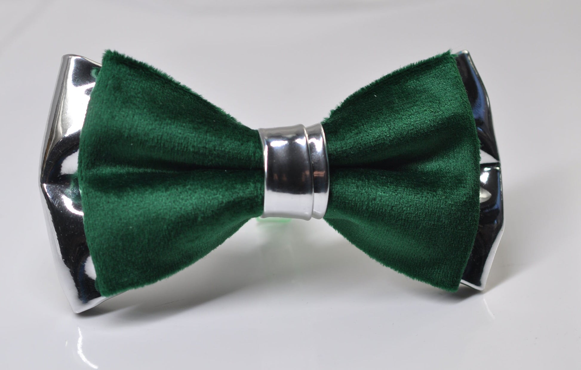 Emerald Green Velvet Silver Leather Bow tie + Suspenders Braces + Pocket Square Hanky Handkerchief for Men / Youth/ Boys Kids / Baby Infant