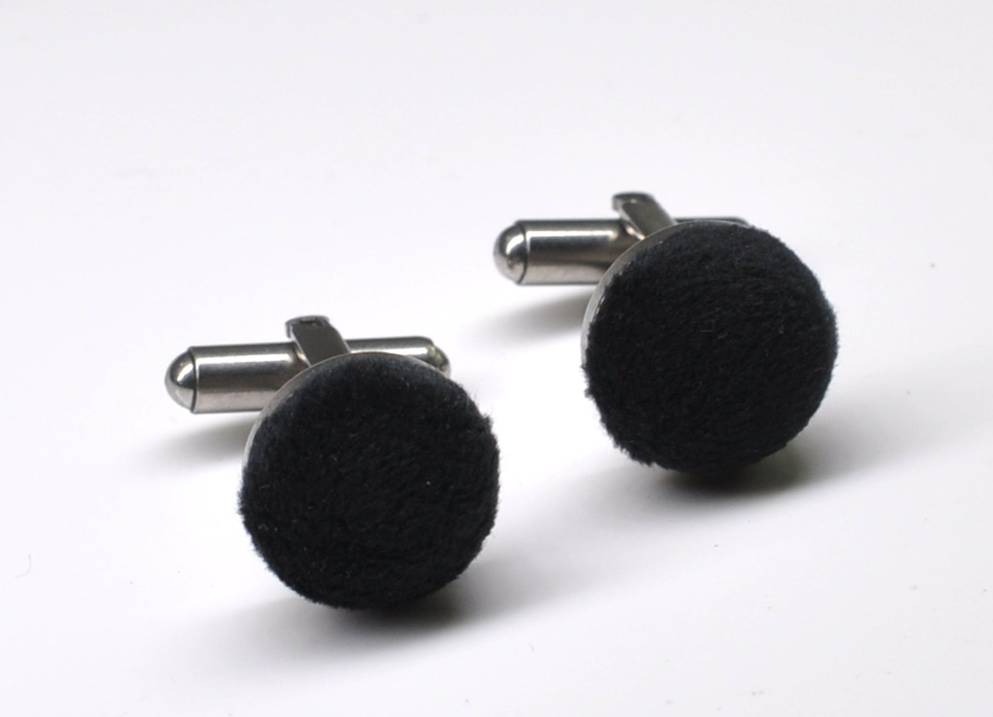 Black Velvet Silver Grey Gray Leather Bow tie Bowtie + Cufflinks Cuff Links for Men Adult / Youth / Boy Kids / Baby Infant Toddler