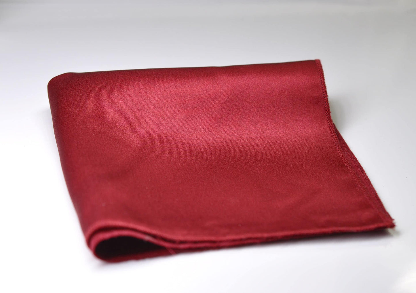 Men Men's 100% Silk Dark Wine Red Burgundy Handmade Pocket Square for Wedding Formal Hanky Handkerchief