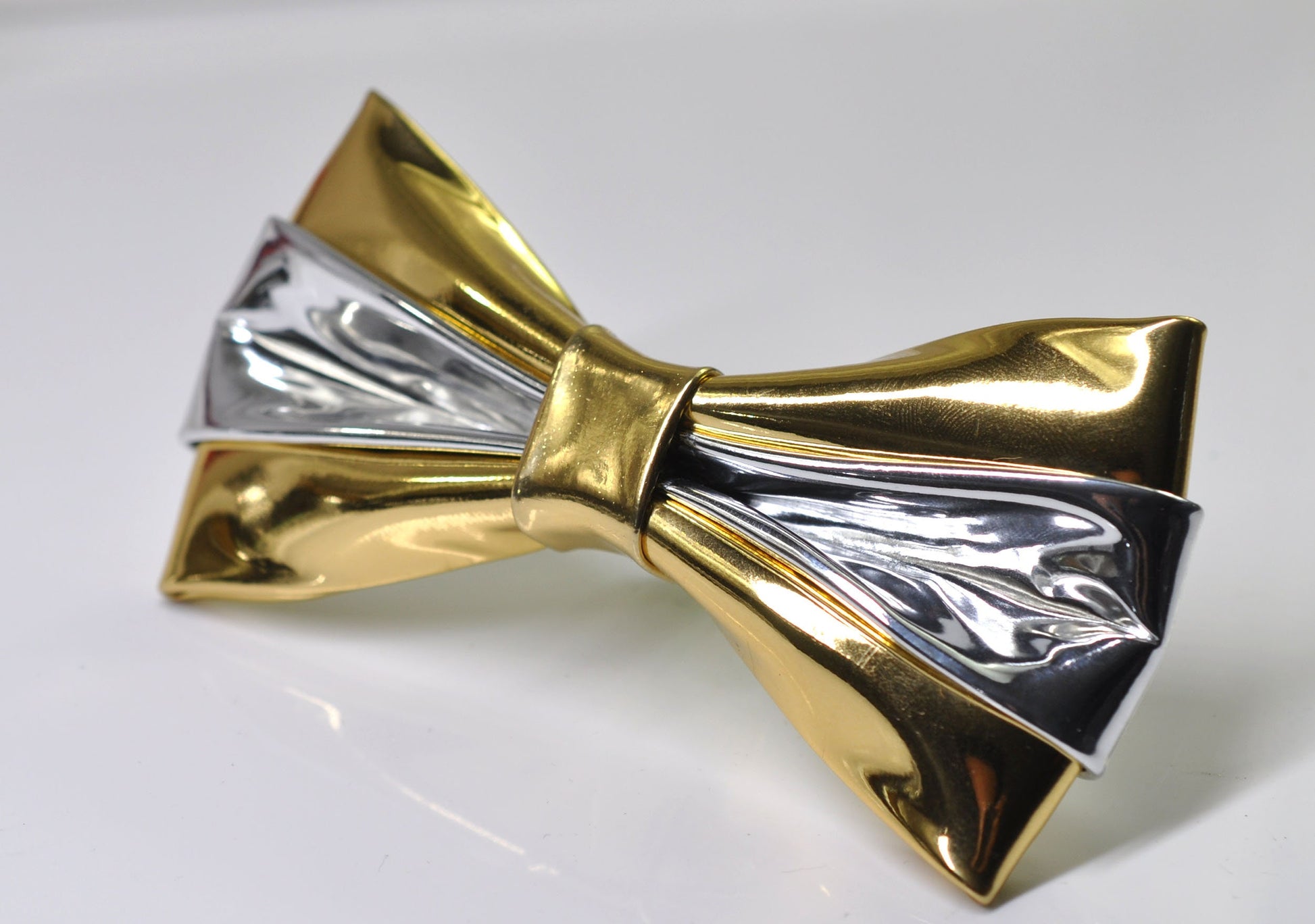 Gold Silver Faux Leather Shining Bow Tie Bowties Wedding Party for All Ages Men / Youth Teenage / Boy KIds / Baby infant Toddler