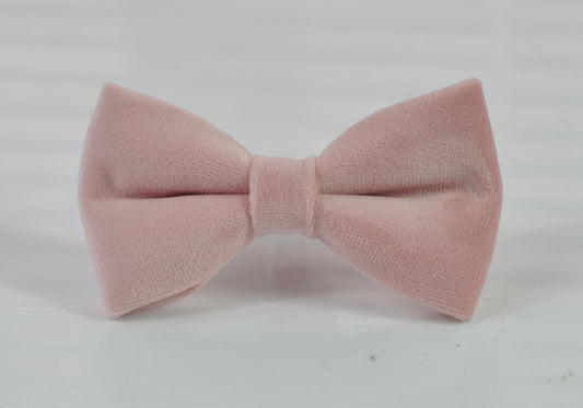 Dusty Pink Dusty Rose Pink Pre tied Hand made Velvet Bow tie Bowtie for Men Adult / Youth Teenage / Boy Kids / Baby Infant Toddler