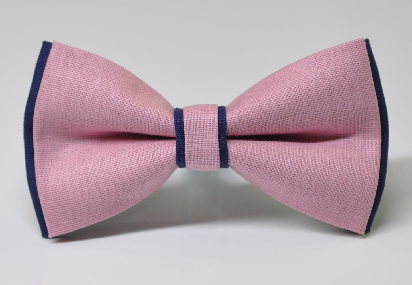 Navy Blue and Dusty Pink Musk Pink Cotton Pre tied Bow tie Bowtie for Men Adult / Youth Teenage / Boy Kids / Baby Infant