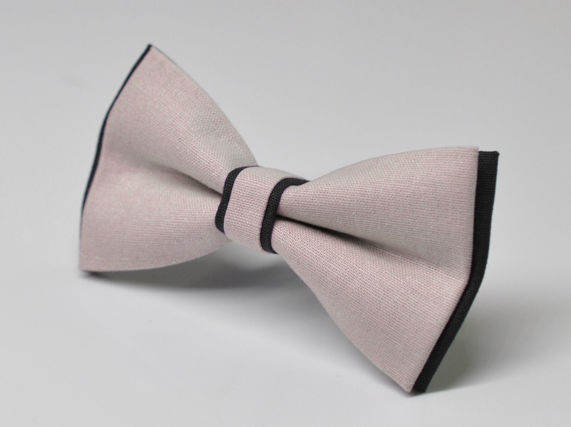 Black and Sand Pale Brown Beige Cotton Pre tied Bow tie Bowtie for Men Adult / Youth Teenage / Boy Kids / Baby Infant