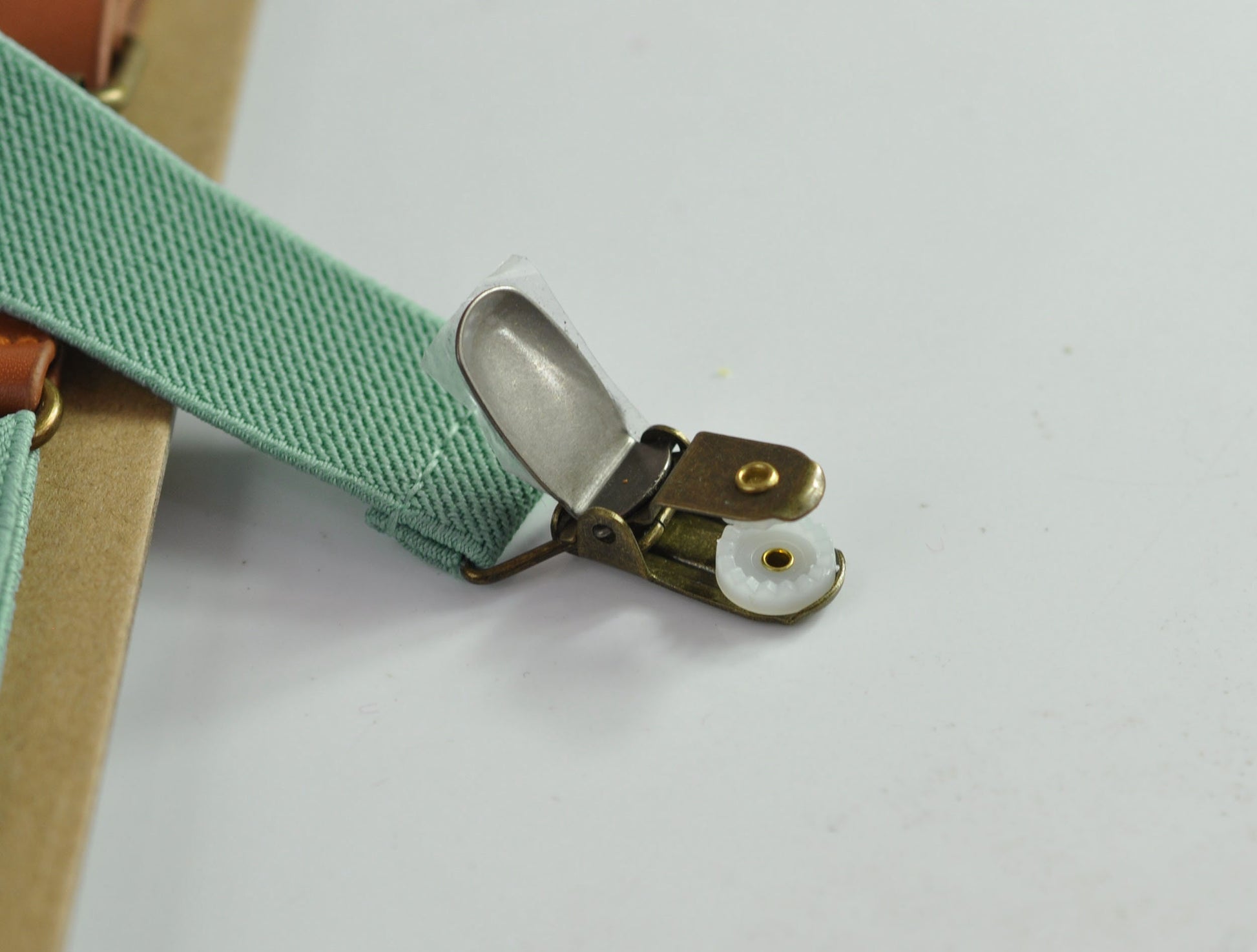 Sage Green Cotton Bow tie Bowtie + Matched Elastic Suspenders Braces for Men / Youth Teenage/ Boys Kids / Baby Infant Toddler