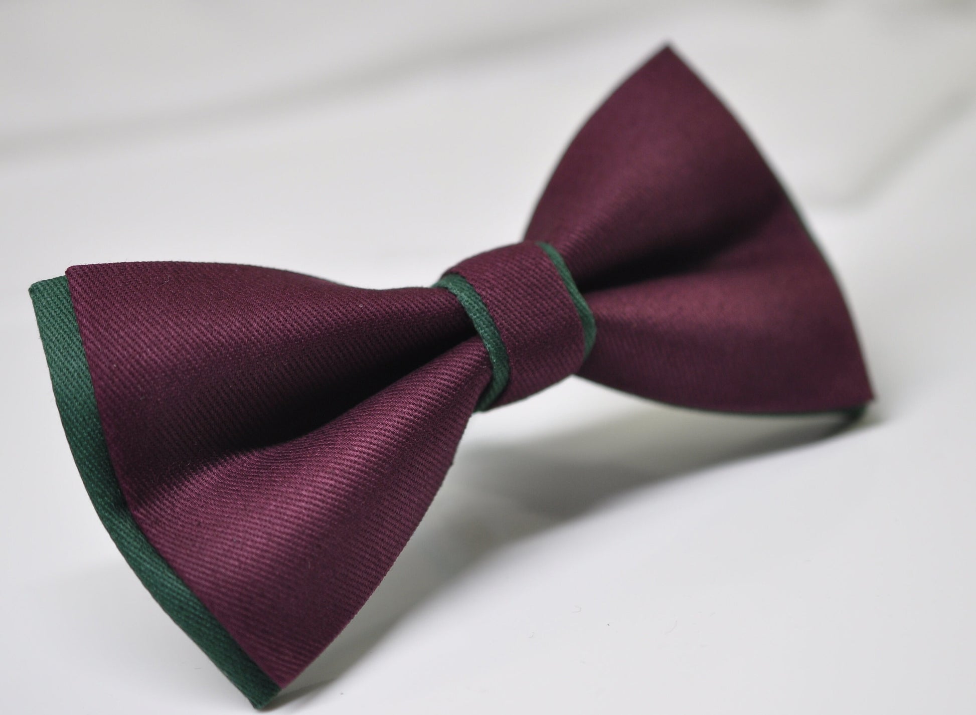 Emerald Green and Burgundy Dark Wine Red Bow tie Bowtie + Wine Red Suspenders Braces Men / Youth / Boys Kids / Baby Infant Toddler