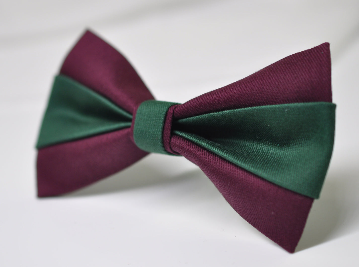Emerald Green and Burgundy Dark Wine Red Bow tie Bowtie + Wine Red Suspenders Braces Men / Youth / Boys Kids / Baby Infant Toddler