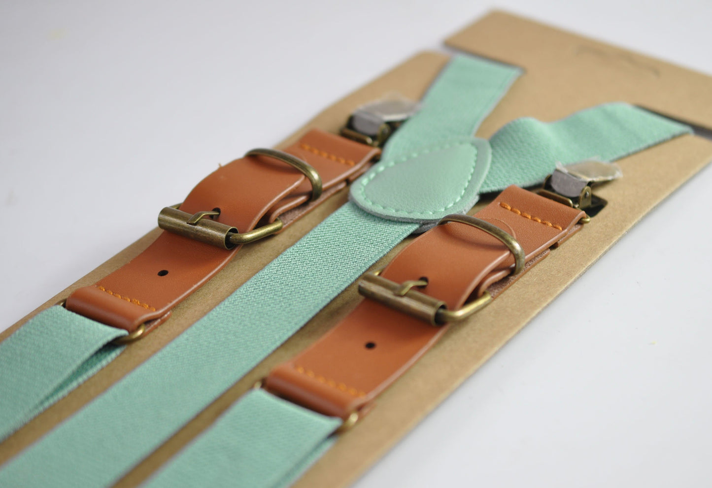 Sage Green Cotton Bow tie Bowtie + Elastic Suspenders Braces + Cufflinks Cuff links for Men / Youth Teenage/ Boys Kids / Baby Infant Toddler