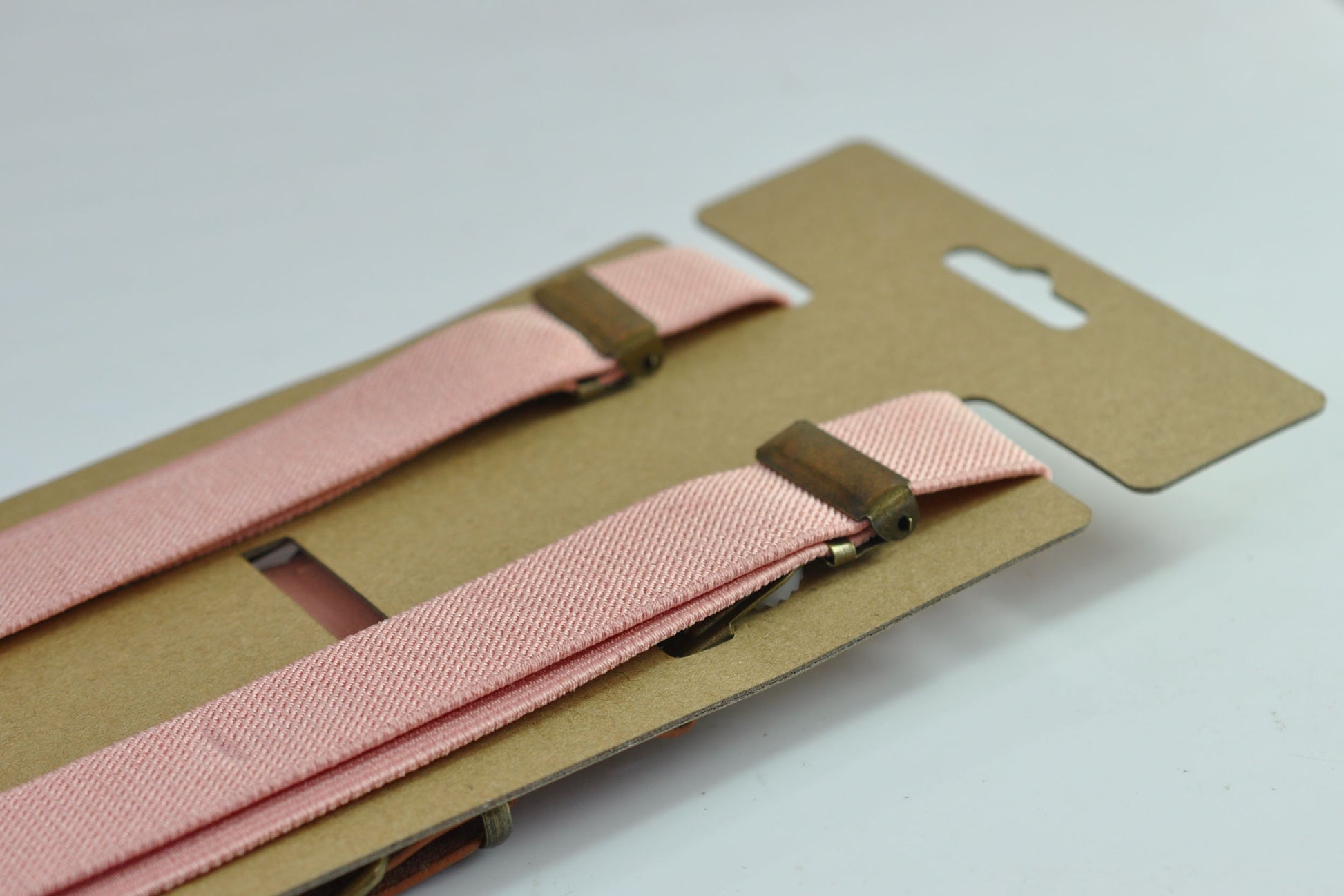 Dusty Pink Musk Silver Grey Pre tied Bow tie Bowtie + Elastic Suspenders Braces for Men / Youth / Boys Kids / Baby Infant Toddler
