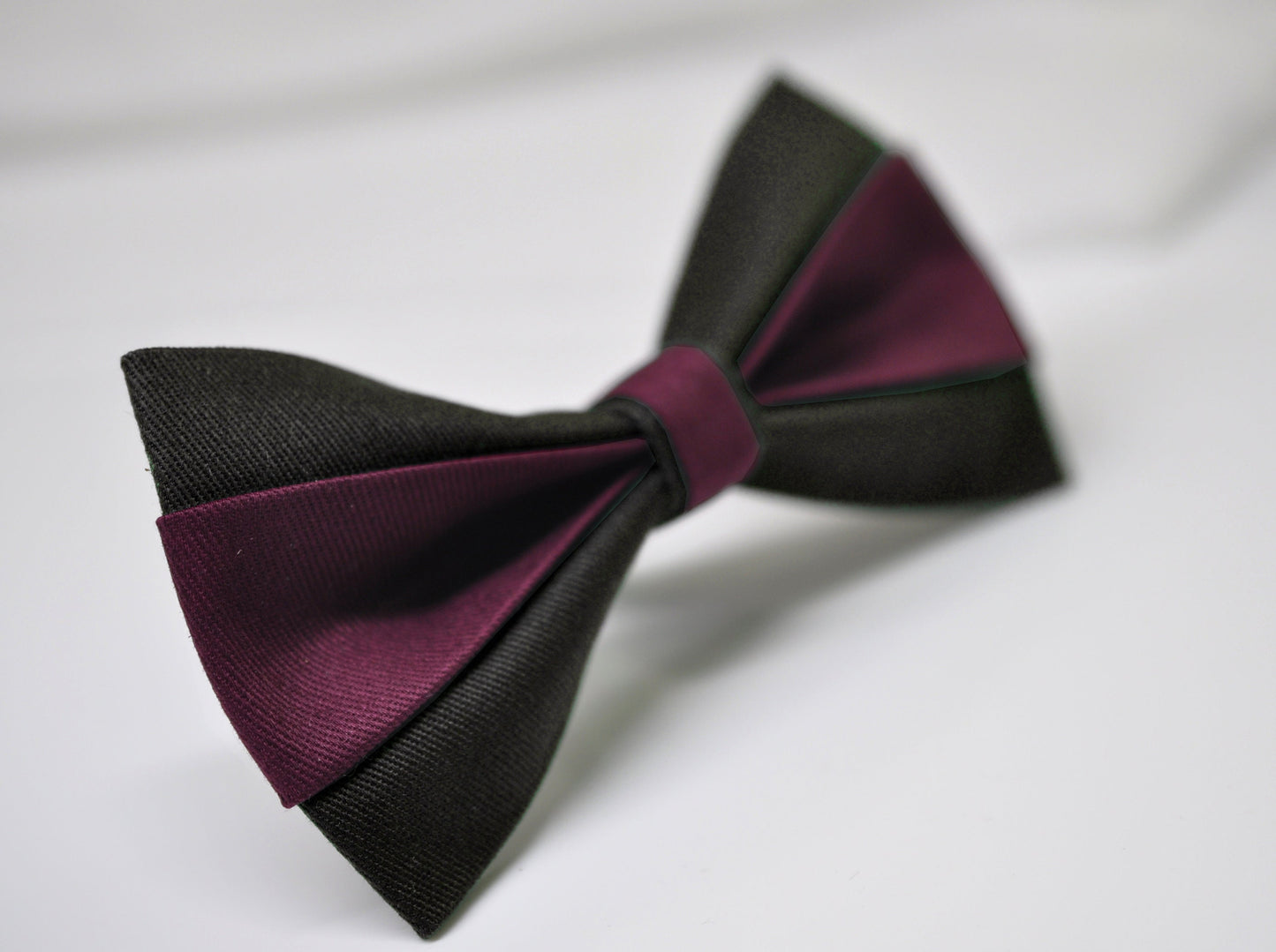 Burgundy Wine Red and Black Cotton Pre tied Bow tie Bowtie for Men Adult / Youth Teenage / Boy Kids / Baby Infant