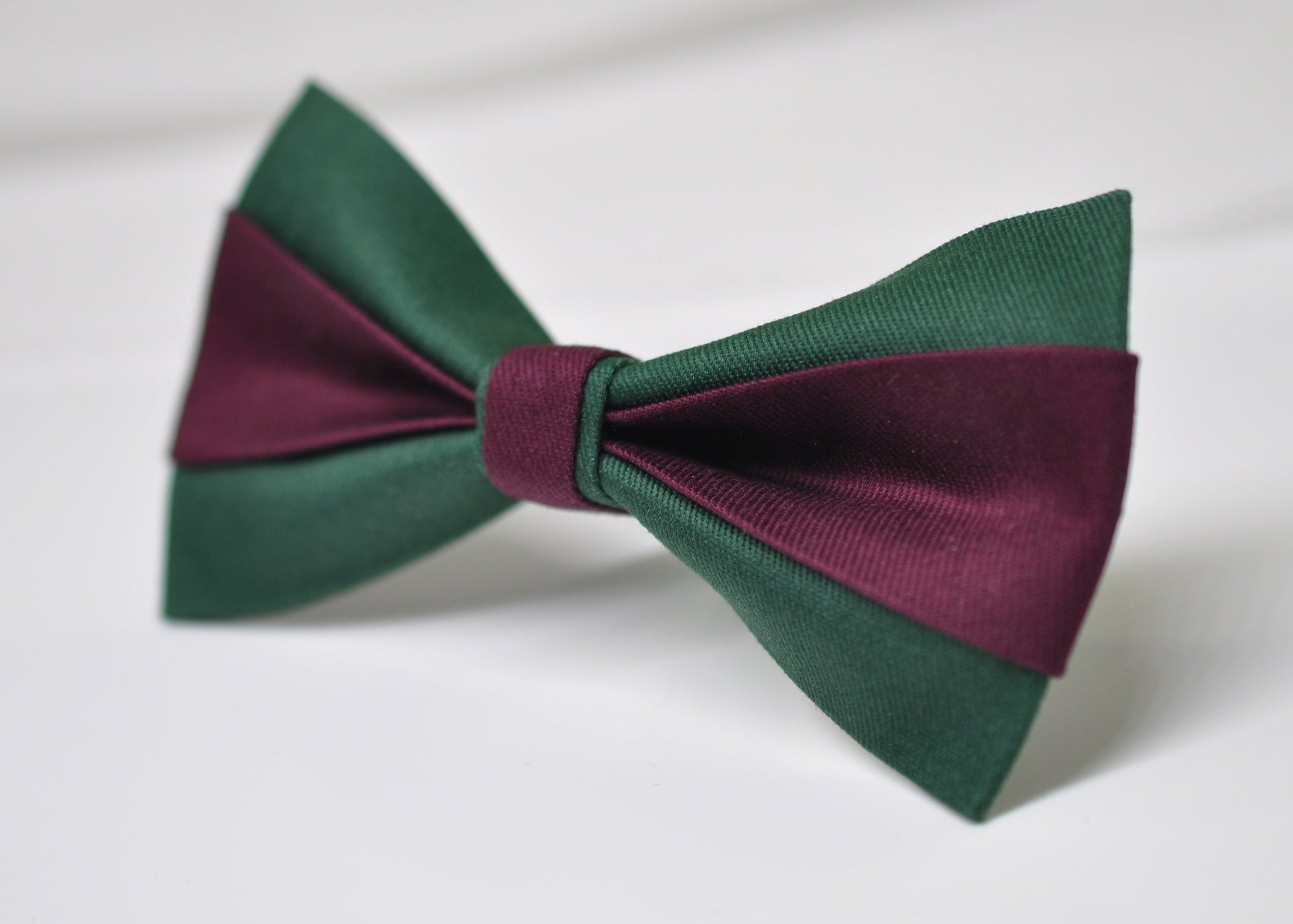 Emerald Green and Burgundy Dark Wine Red Bow tie Bowtie + Wine Red Suspenders Braces Men / Youth / Boys Kids / Baby Infant Toddler