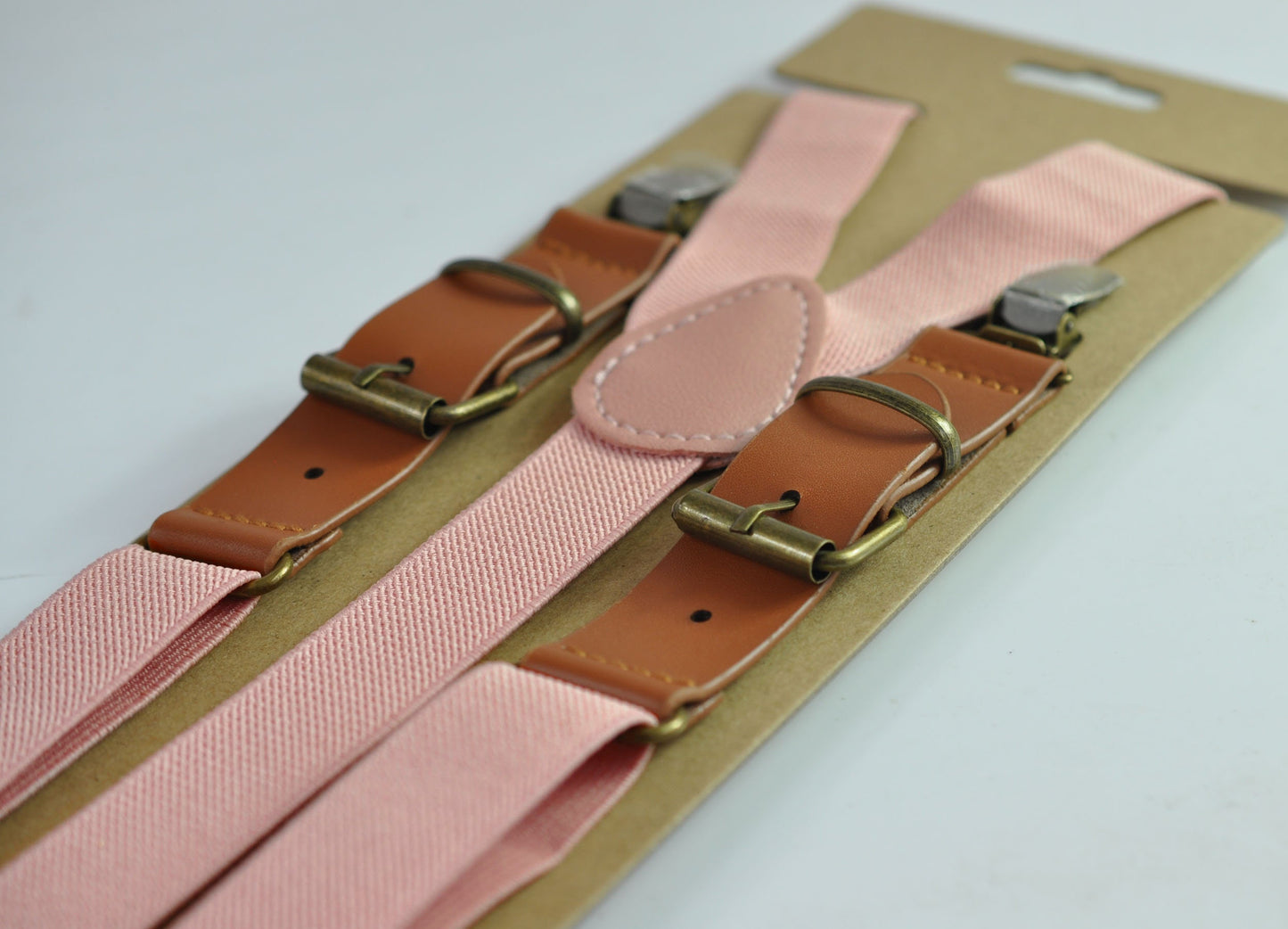 Dusty Pink Musk Silver Grey Pre tied Bow tie Bowtie + Elastic Suspenders Braces for Men / Youth / Boys Kids / Baby Infant Toddler