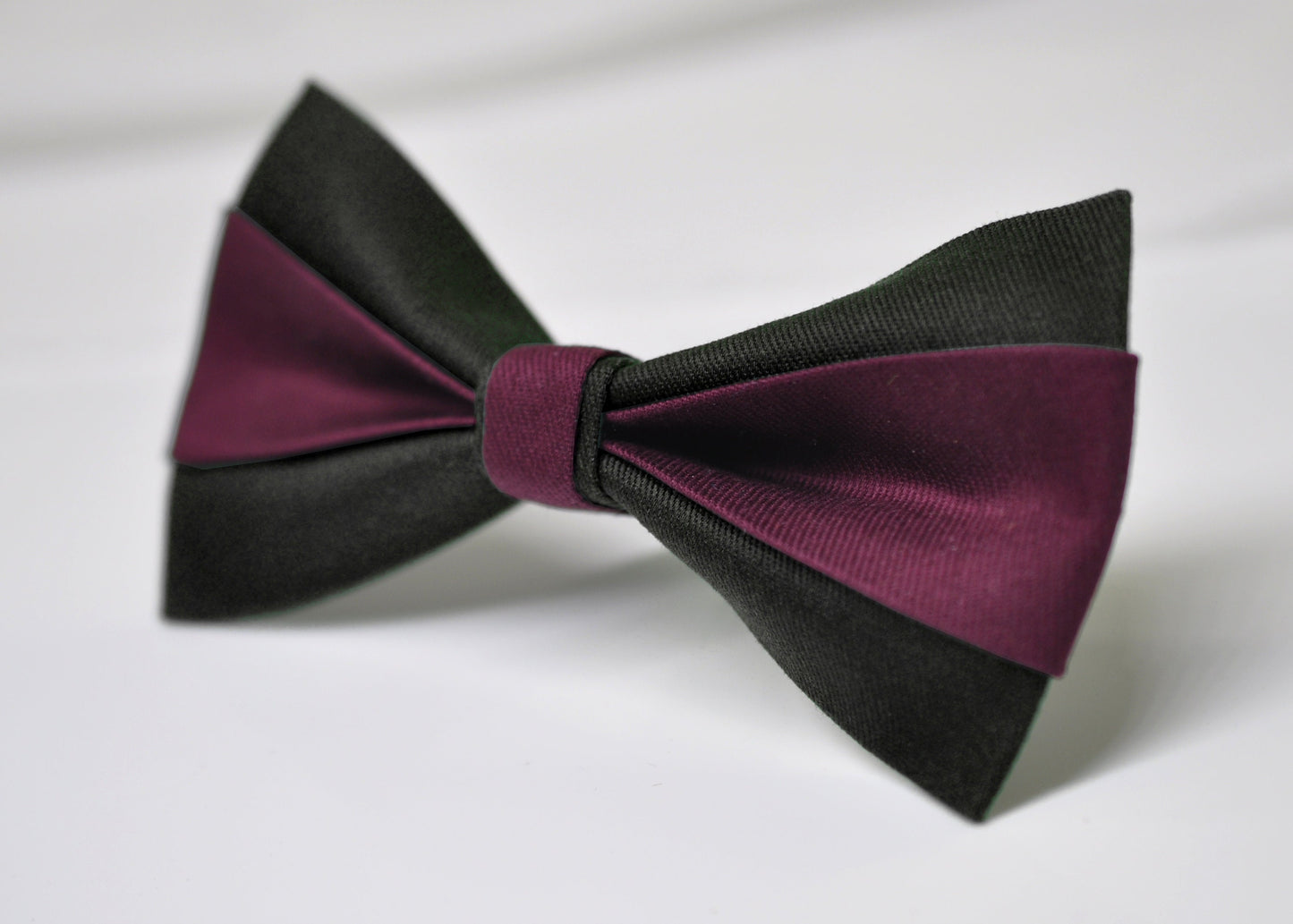Burgundy Wine Red and Black Cotton Pre tied Bow tie Bowtie for Men Adult / Youth Teenage / Boy Kids / Baby Infant