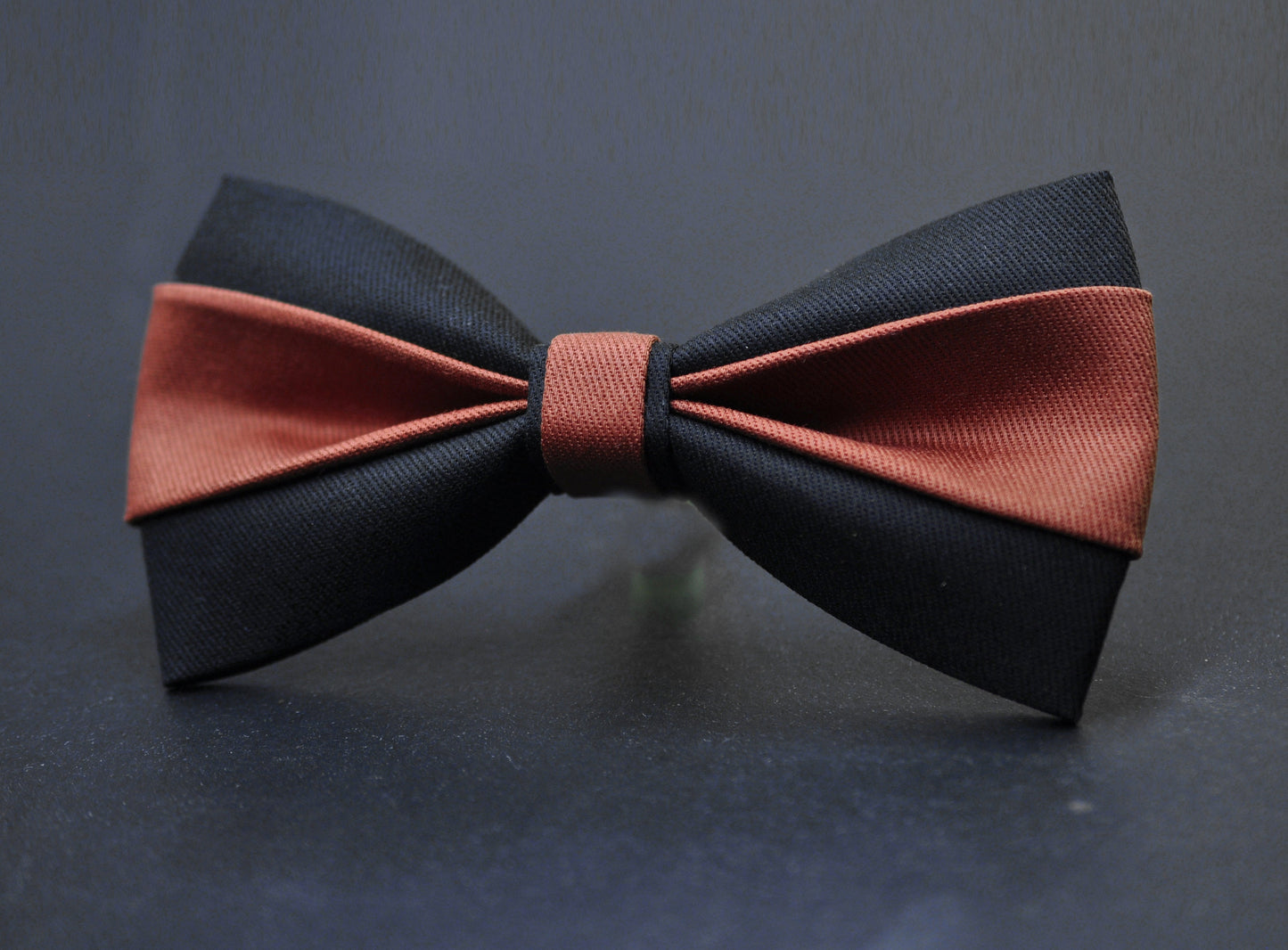 Rust Terracotta Brown Black Cotton Bow tie Bowtie + Black Suspenders Braces Men / Youth / Boys Kids / Baby Infant Toddler