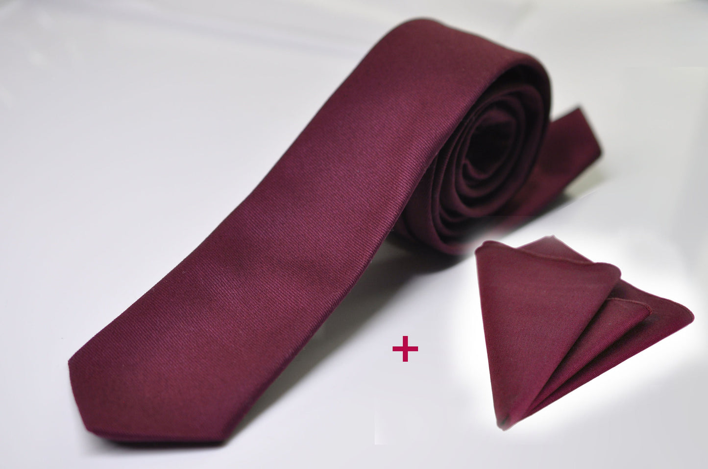 Men Women Unisex Burgundy Wine Red Skinny Neck tie Necktie + Elastic Braces Suspenders