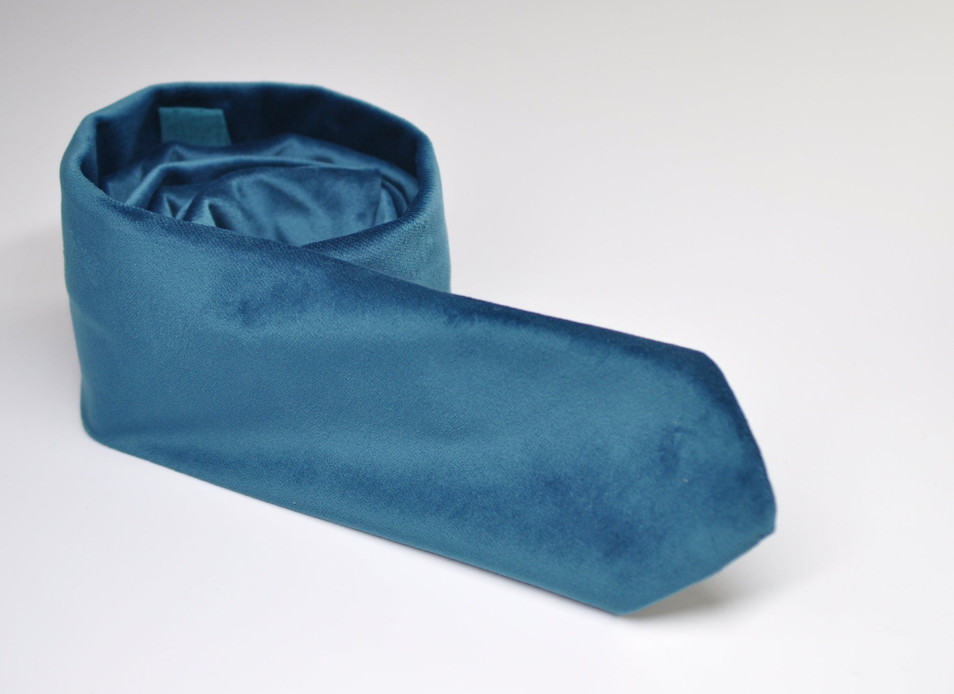 Men Unisex Teal Blue Velvet Bow tie Bowtie Skinny Neck tie Necktie Pocket Squares