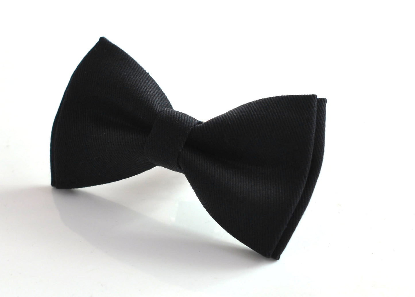 Black Cotton Bow tie + Elastic Suspenders Braces + Pocket Square Hanky Handkerchief for Men / Youth / Boys Kids / Baby Infant