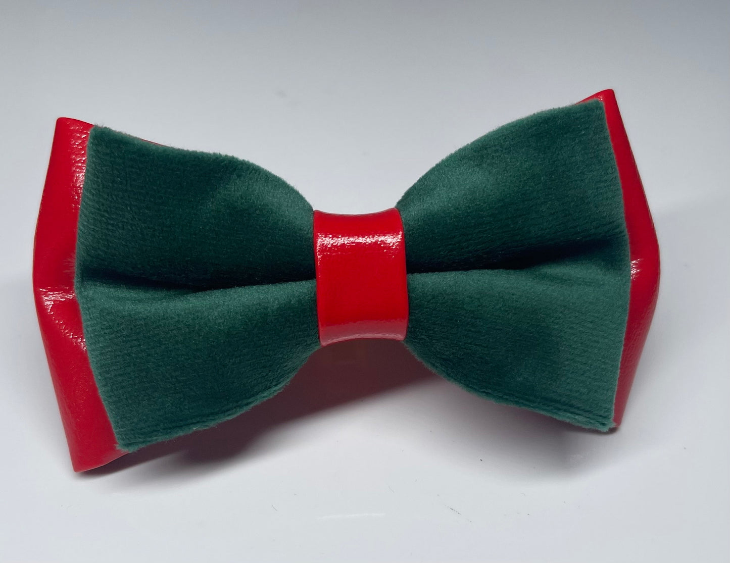 Red Faux leather Emerald Green Velvet Bow Tie Bowtie For Men / Youth Teenage / Kids Boy / Baby Infant Children Wedding Party