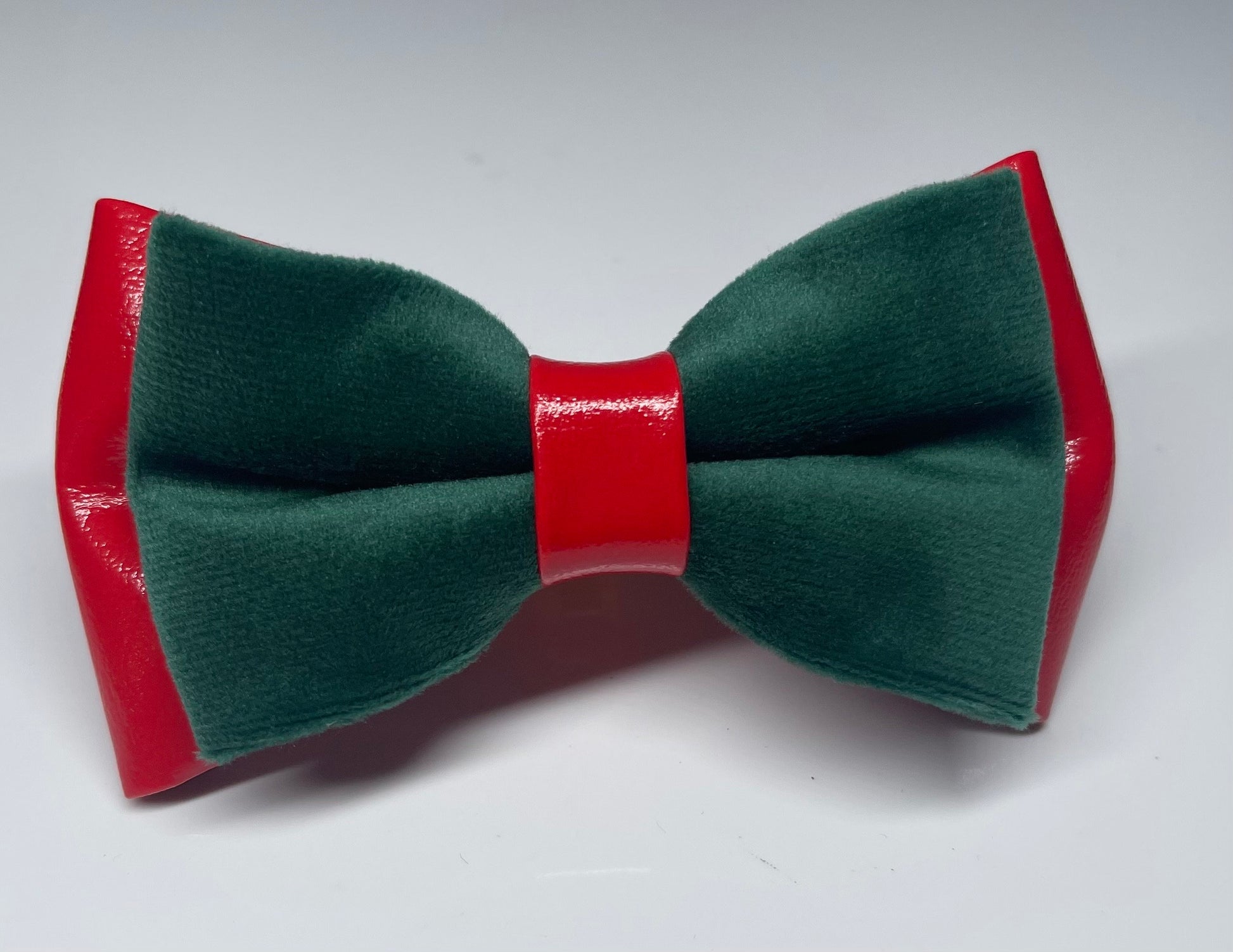 Red Faux leather Emerald Green Velvet Bow Tie Bowtie For Men / Youth Teenage / Kids Boy / Baby Infant Children Wedding Party