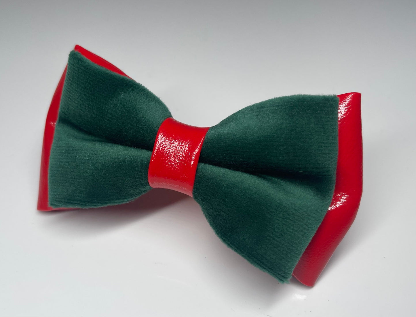 Red Faux leather Emerald Green Velvet Bow Tie Bowtie For Men / Youth Teenage / Kids Boy / Baby Infant Children Wedding Party