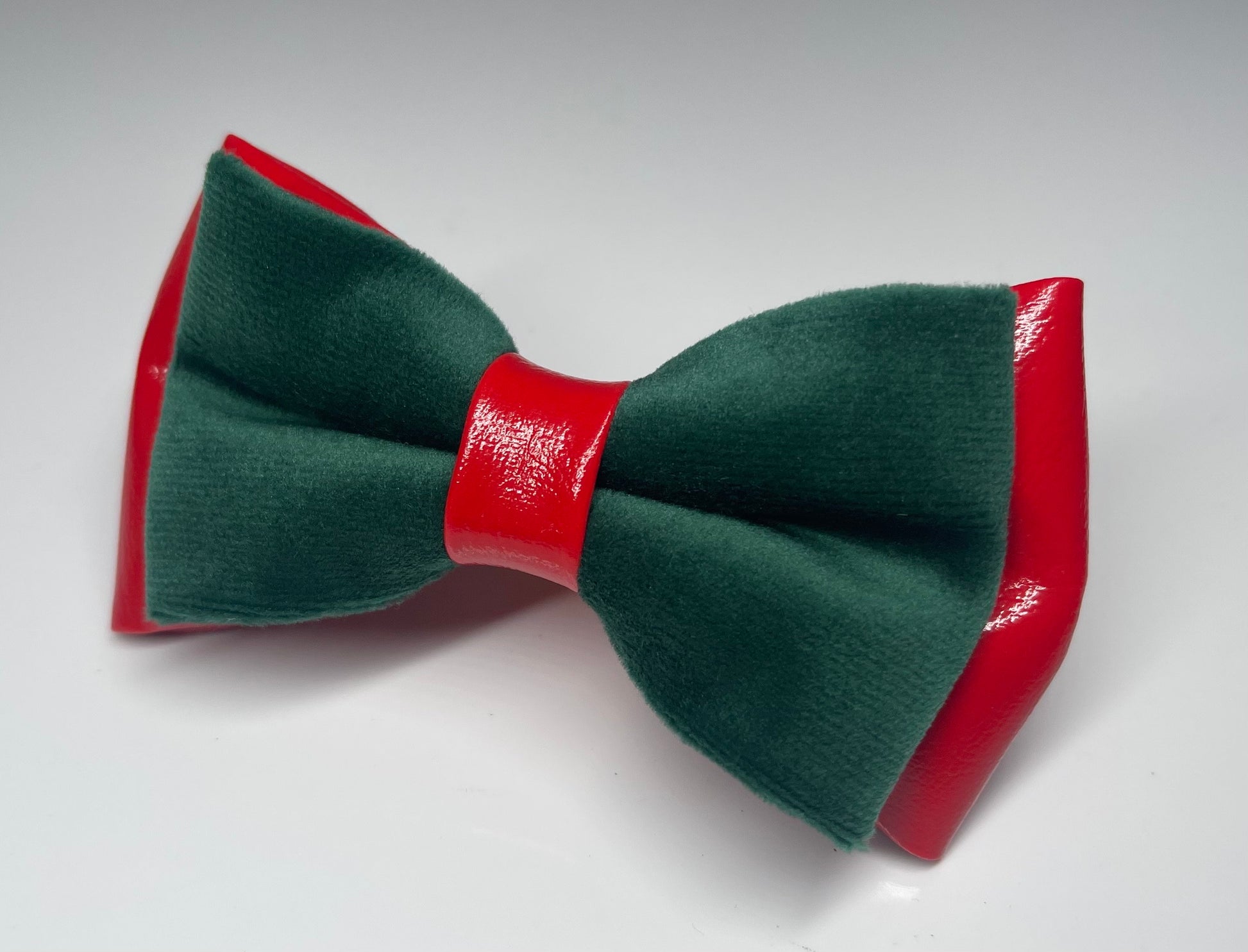 Red Faux leather Emerald Green Velvet Bow Tie Bowtie For Men / Youth Teenage / Kids Boy / Baby Infant Children Wedding Party