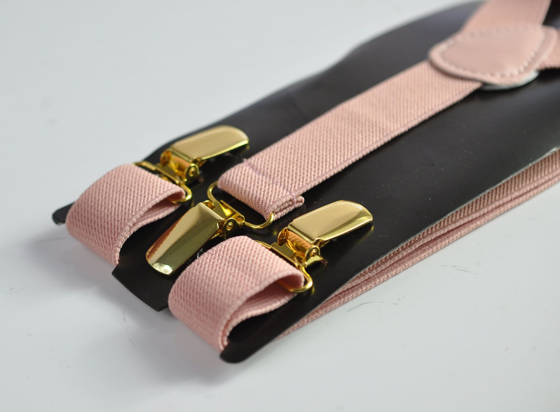 Dusty Pink Musk Silver Grey Pre tied Bow tie Bowtie + Elastic Suspenders Braces for Men / Youth / Boys Kids / Baby Infant Toddler
